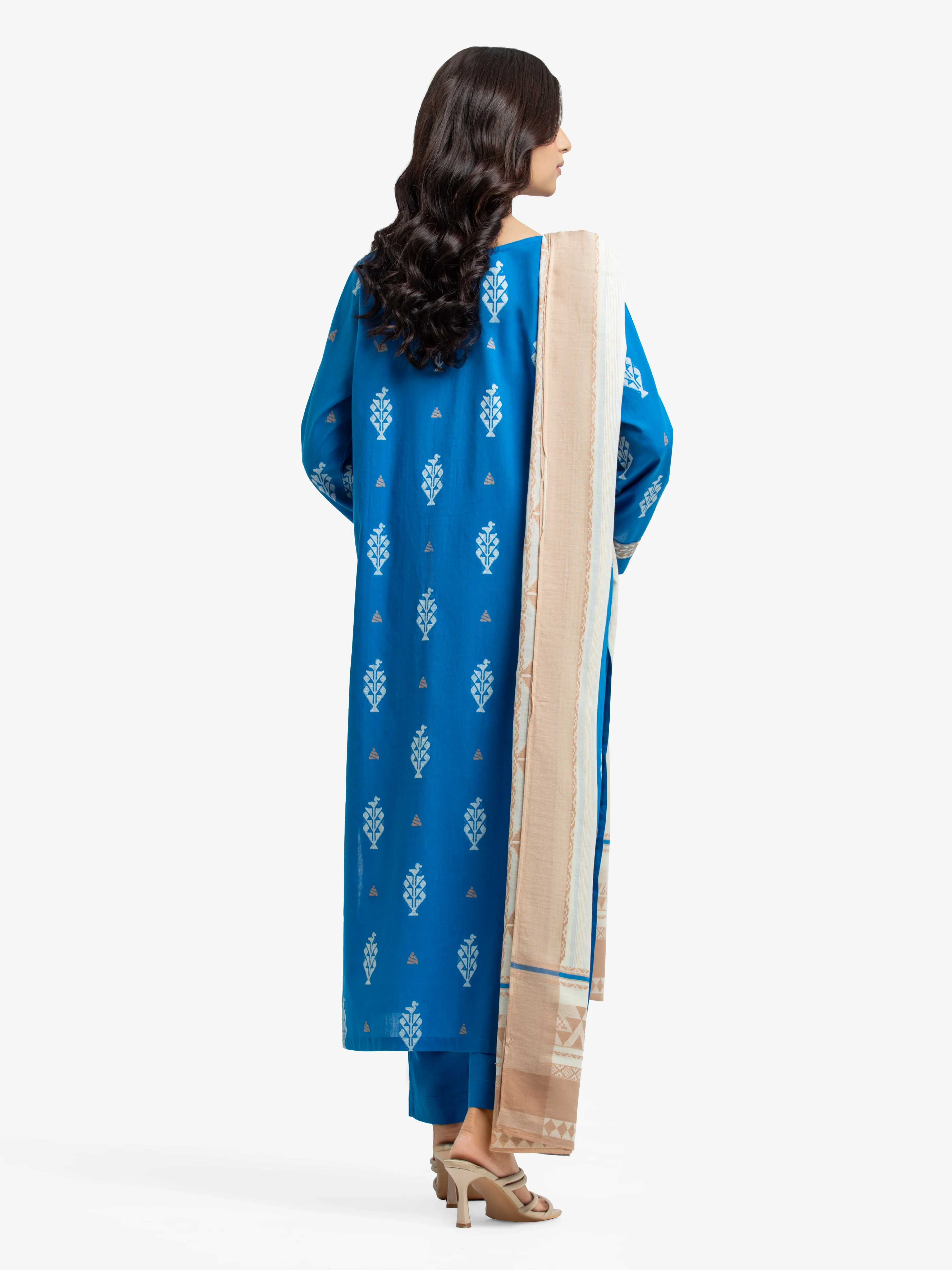 Pret Printed Jacquard Suit - EWTKS24-81170-3P - Image 5