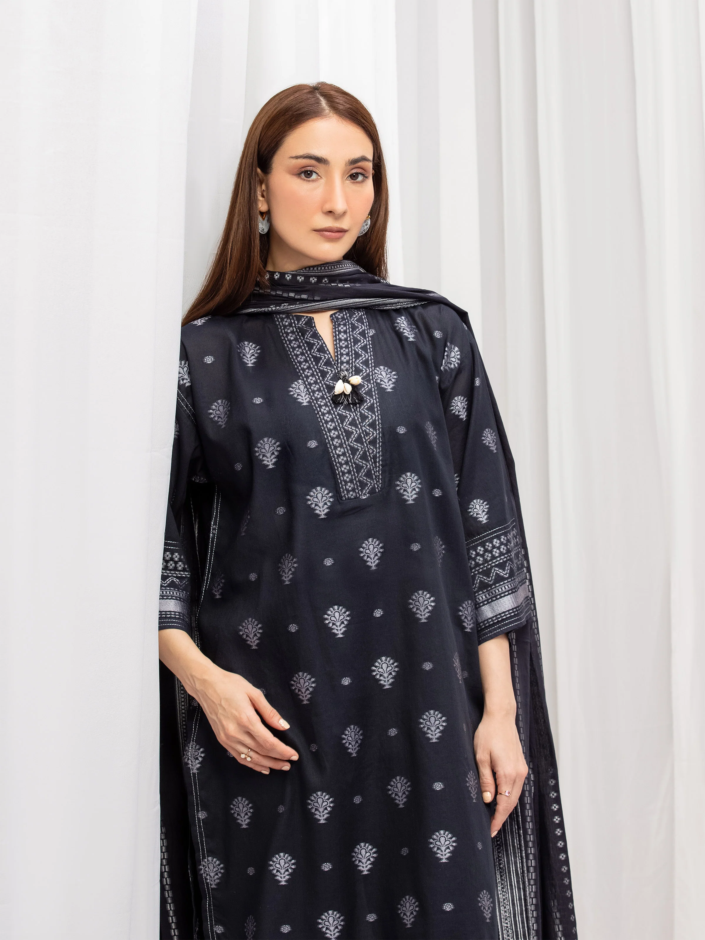 Pret Solid Jacquard Suit - EWTKS5-82415-3P - Image 2