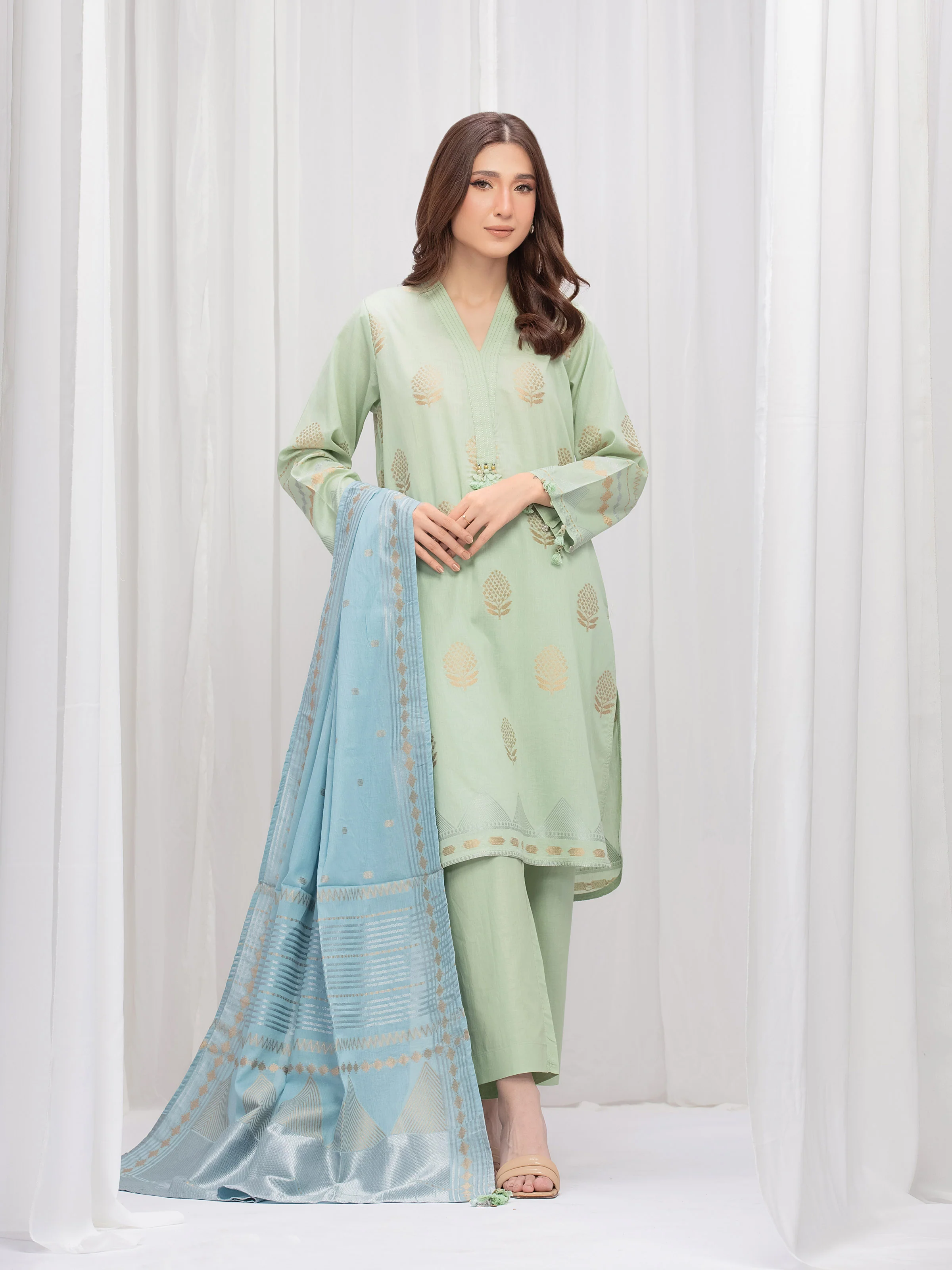 Pret Solid Jacquard Suit - EWTKS5-82416-3P