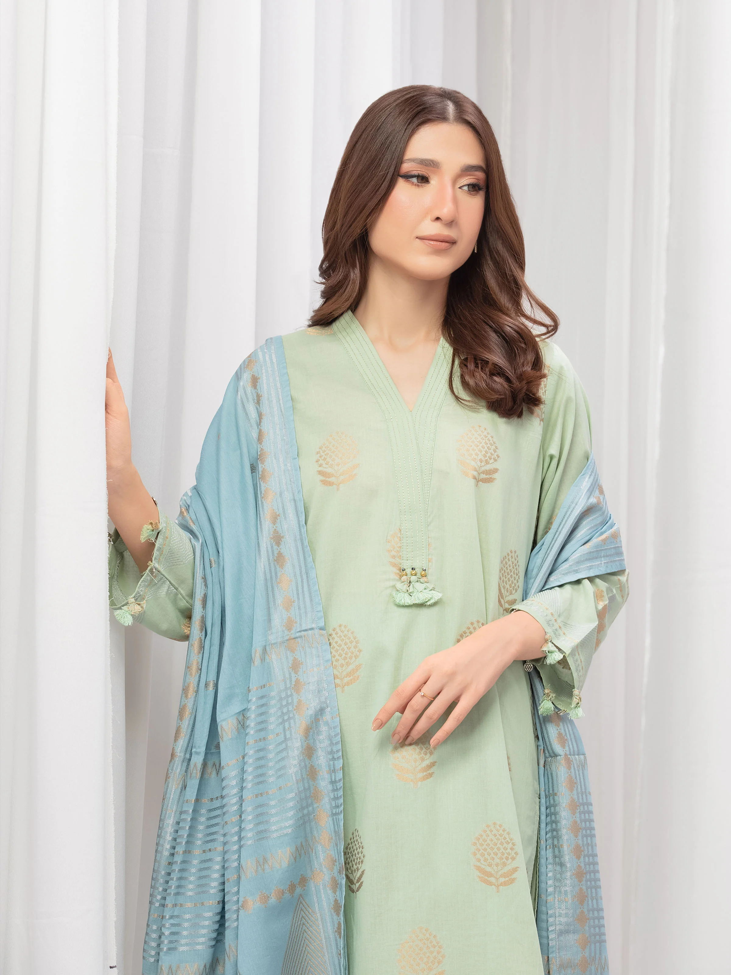 Pret Solid Jacquard Suit - EWTKS5-82416-3P - Image 2