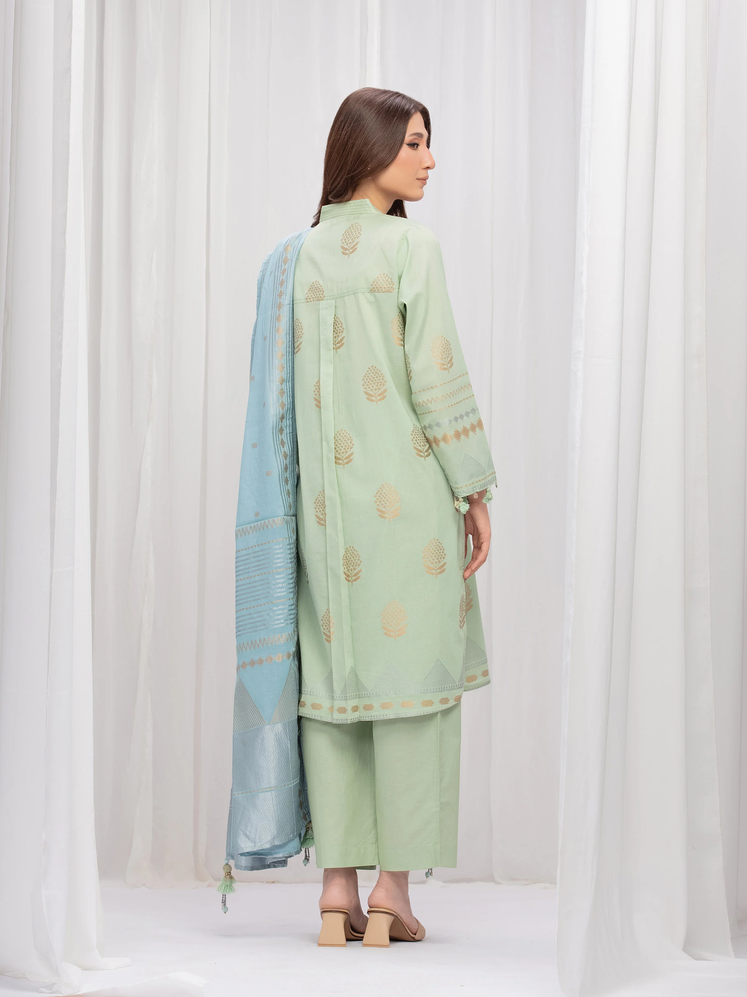 Pret Solid Jacquard Suit - EWTKS5-82416-3P - Image 6