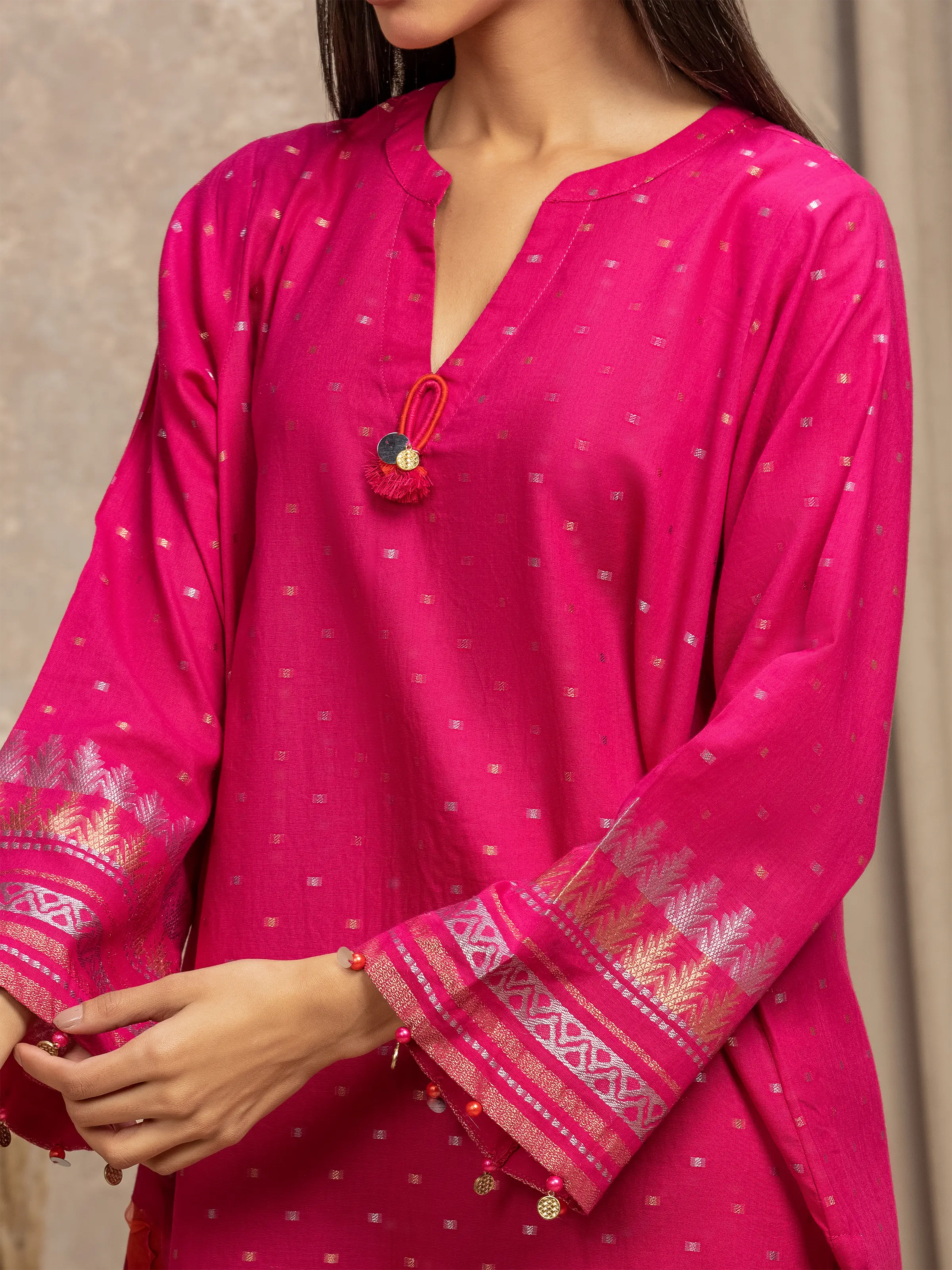 Pret Solid Jacquard Suit - EWTKS5-82418-3P - Image 3