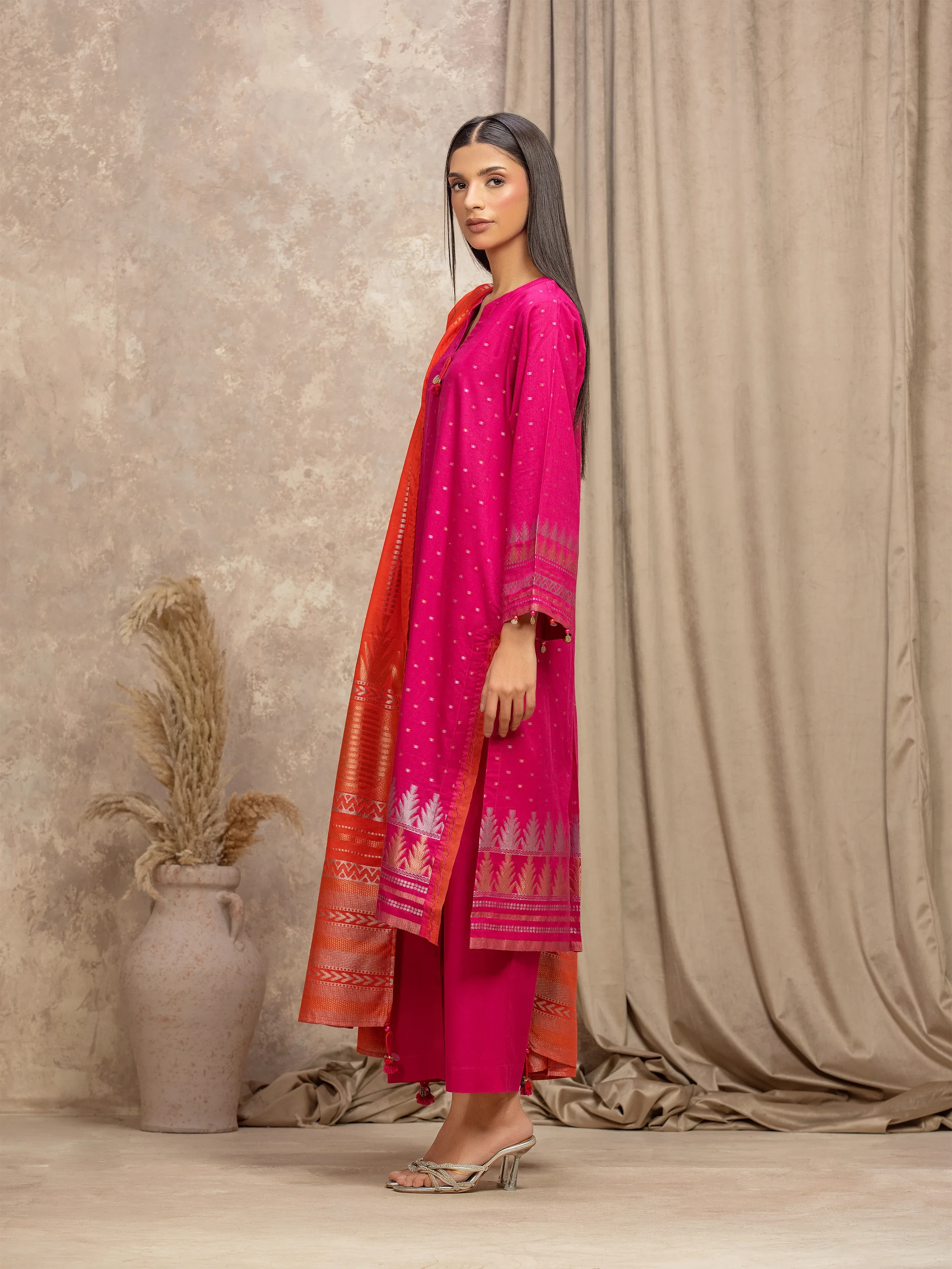 Pret Solid Jacquard Suit - EWTKS5-82418-3P - Image 4