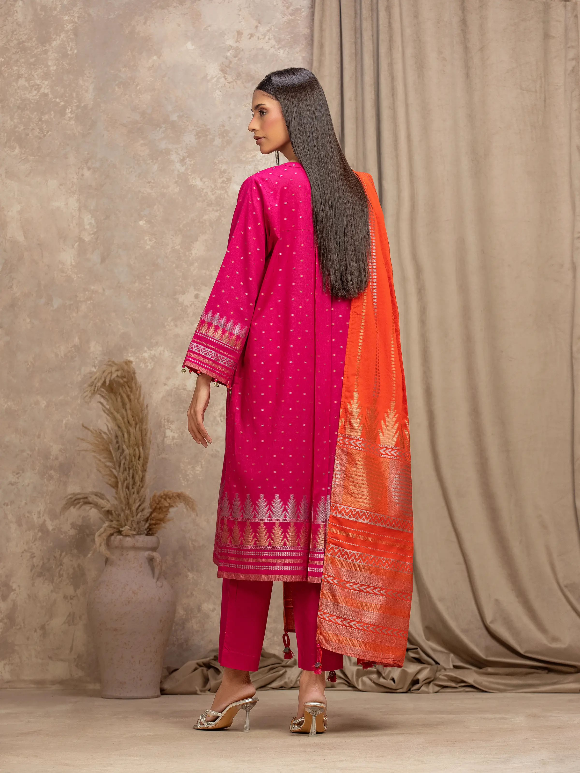 Pret Solid Jacquard Suit - EWTKS5-82418-3P - Image 5