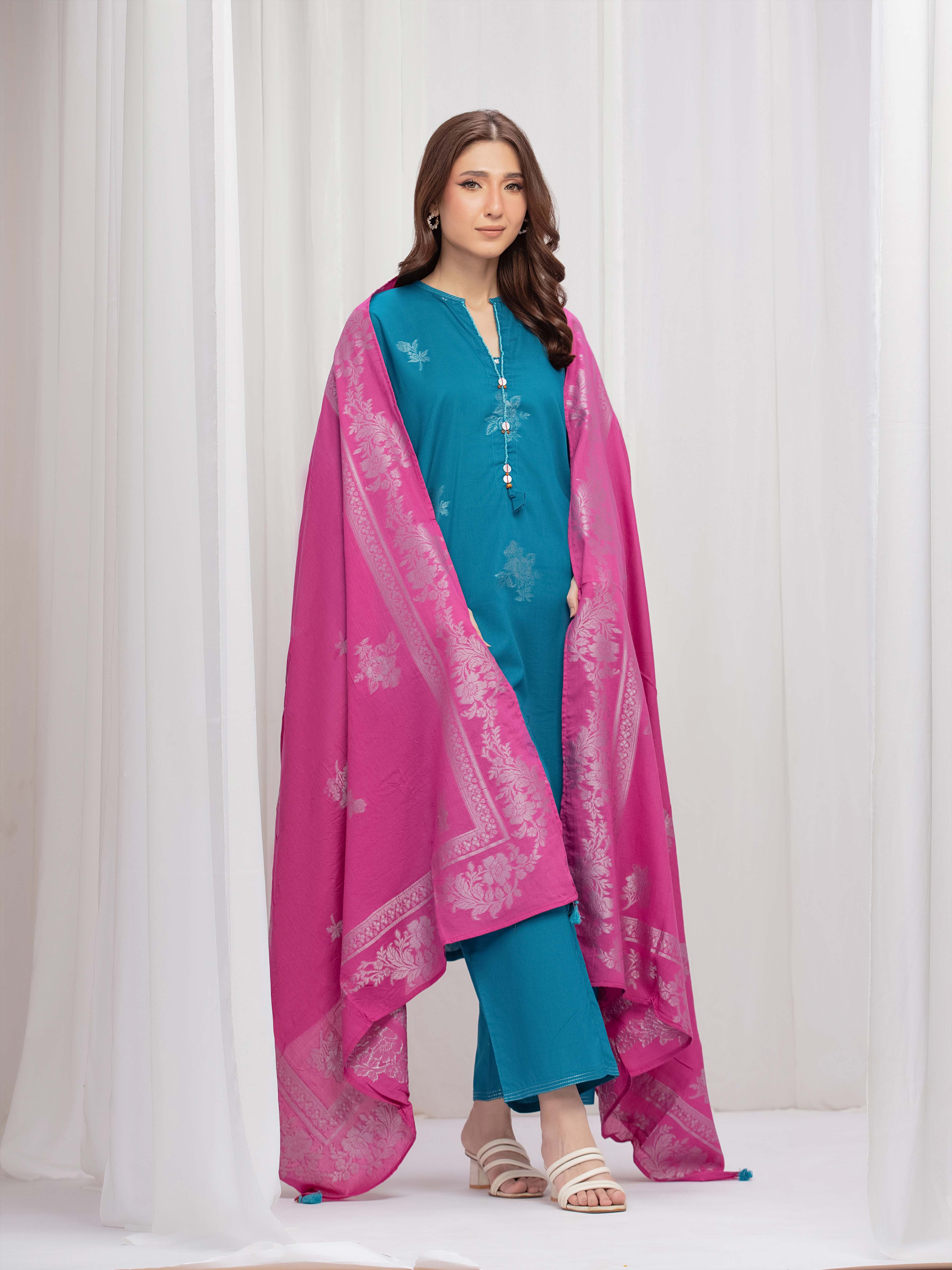Pret Solid Jacquard Suit - EWTKS5-82419-3P - Image 2