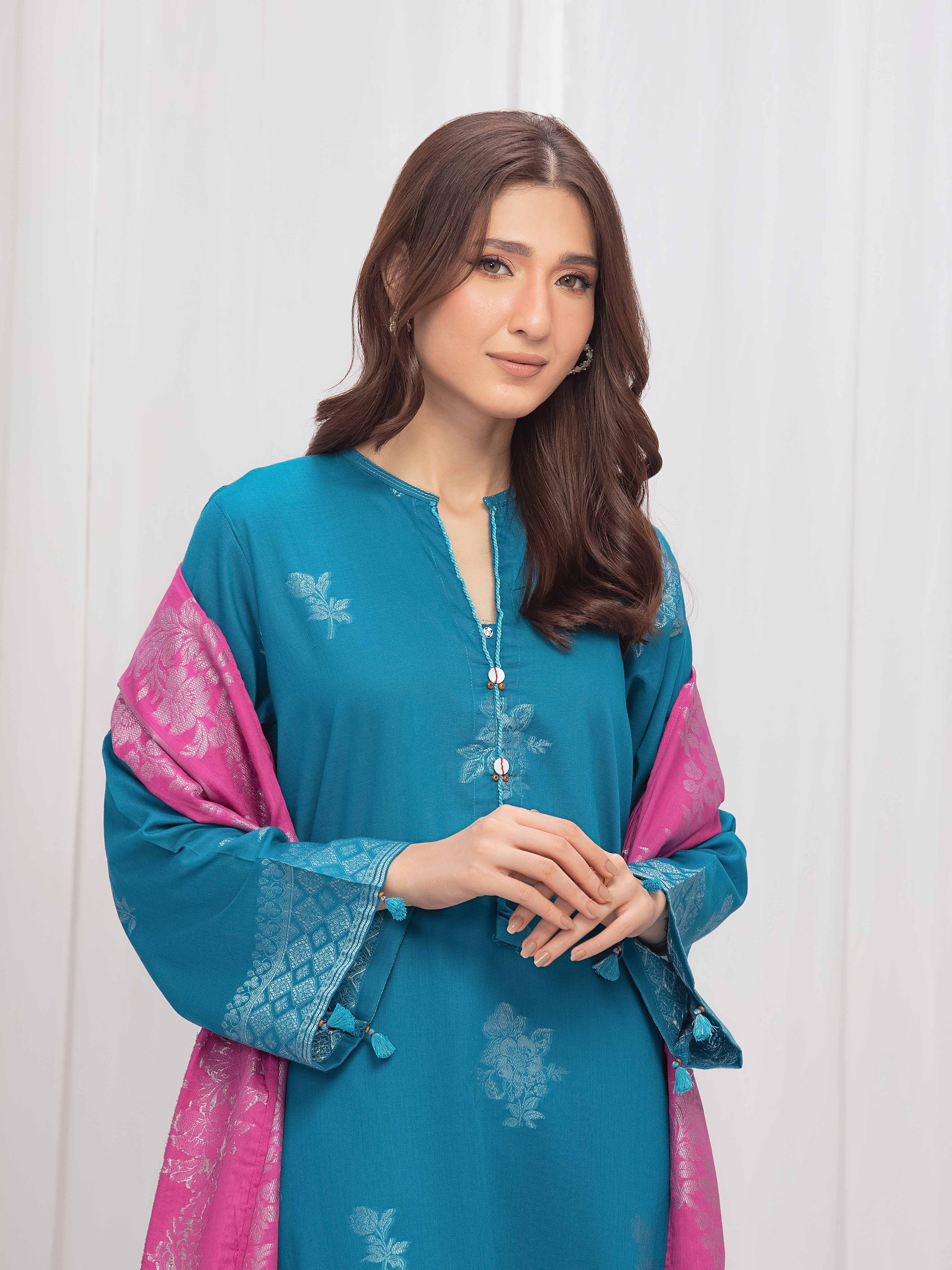 Pret Solid Jacquard Suit - EWTKS5-82419-3P - Image 3