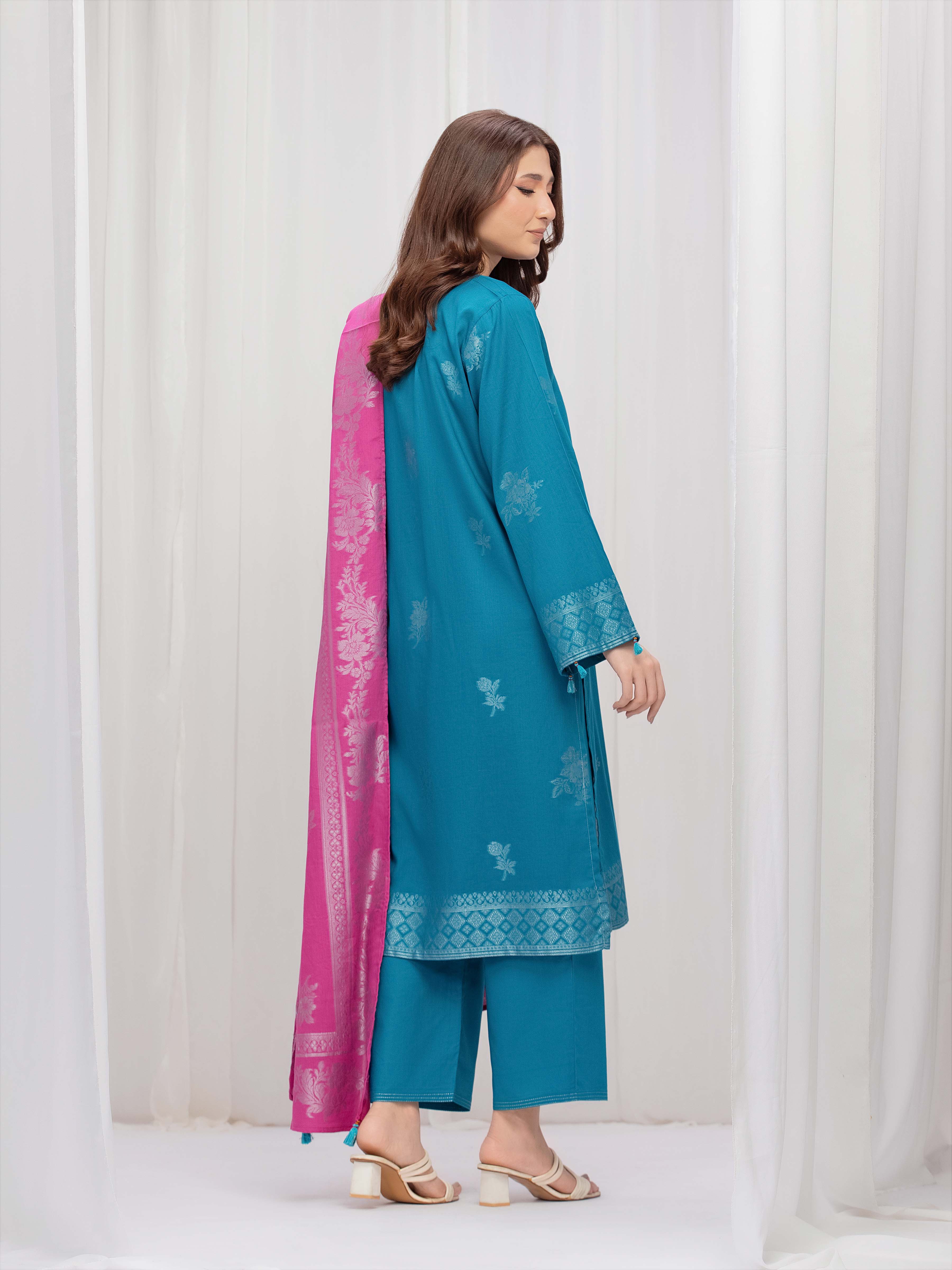 Pret Solid Jacquard Suit - EWTKS5-82419-3P - Image 5
