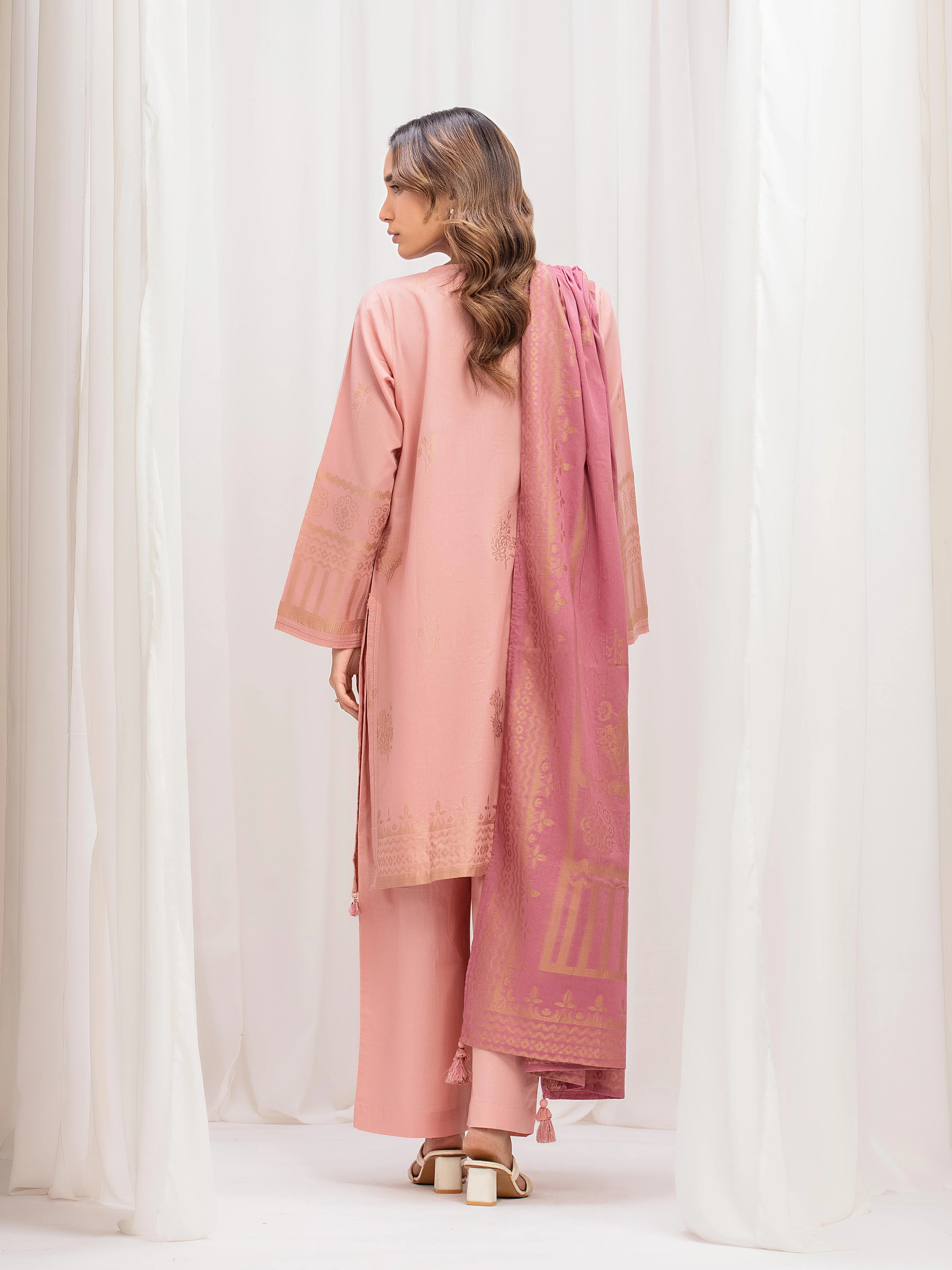 Pret Solid Jacquard Suit - EWTKS5-82420-3P - Image 5