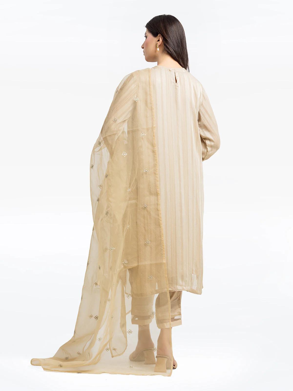 Pret Embroidered Wrinkle Chiffon Suit - EWTPLE24-00032-3P - Image 6