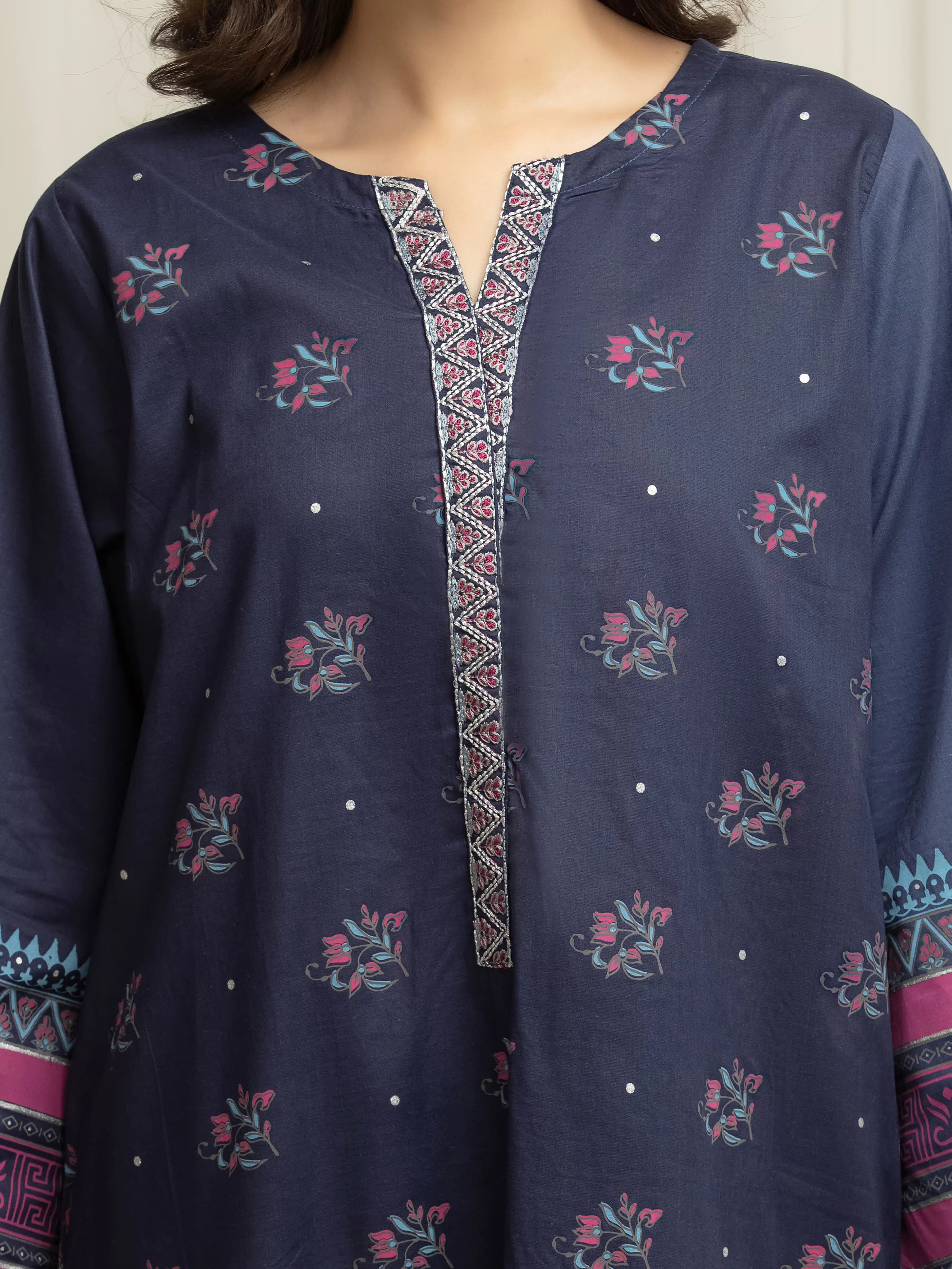 Pret Embroidered Cambric Shirt Trouser - EWTKE5-81623ST - Image 3