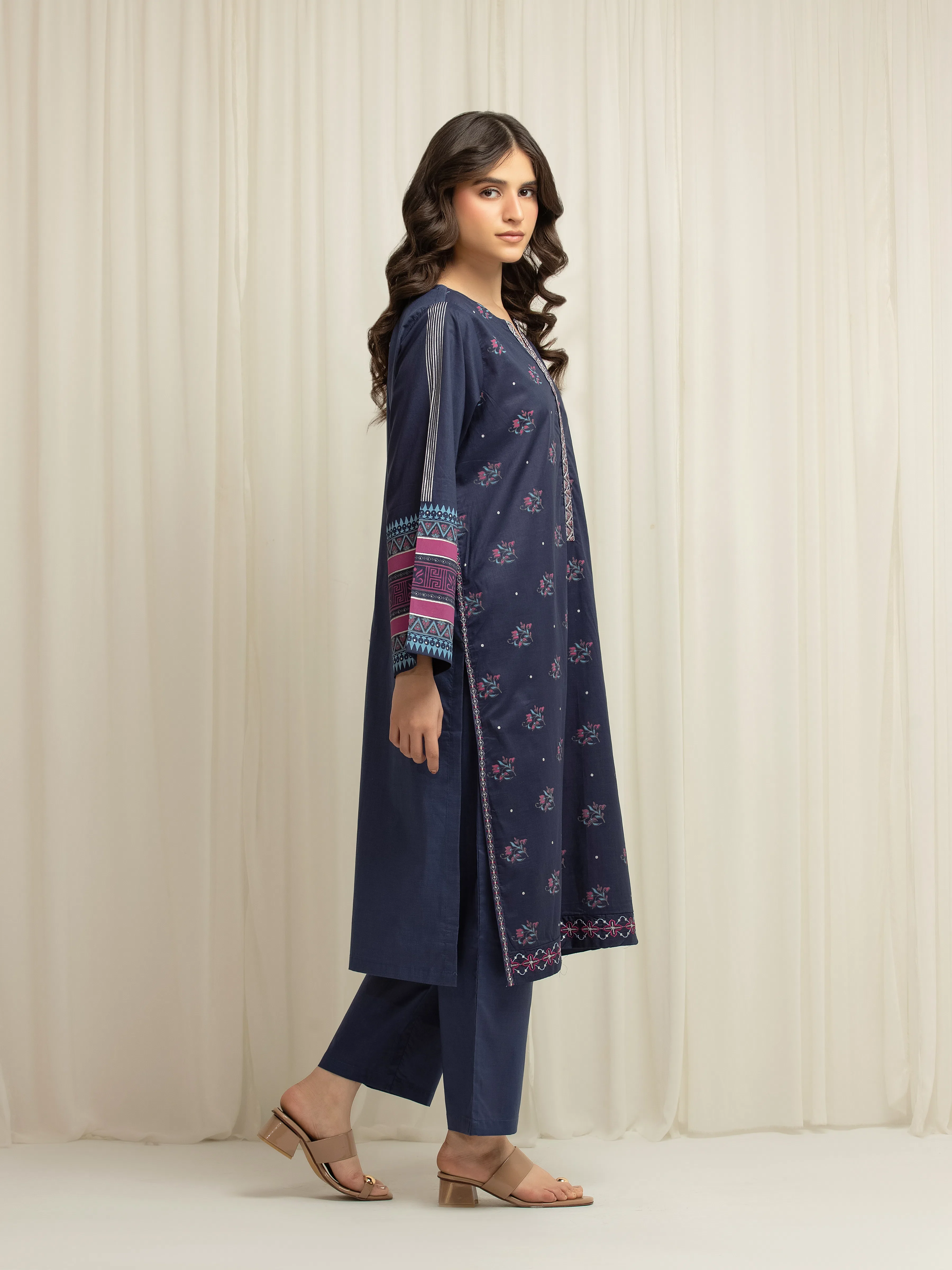 Pret Embroidered Cambric Shirt Trouser - EWTKE5-81623ST - Image 5