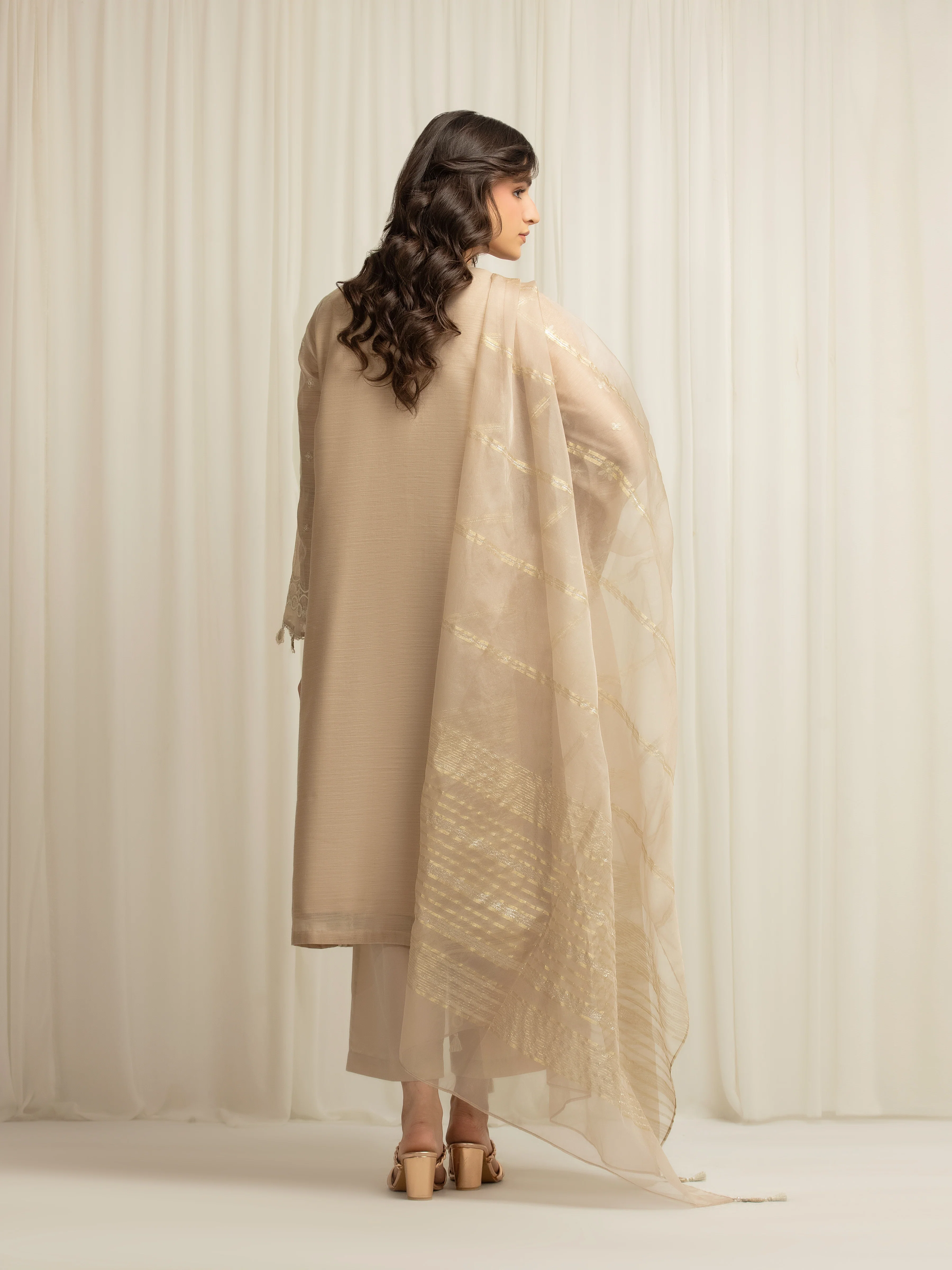 Pret Embroidered Chanderi Suit - EWTKED5-84110-3P - Image 6