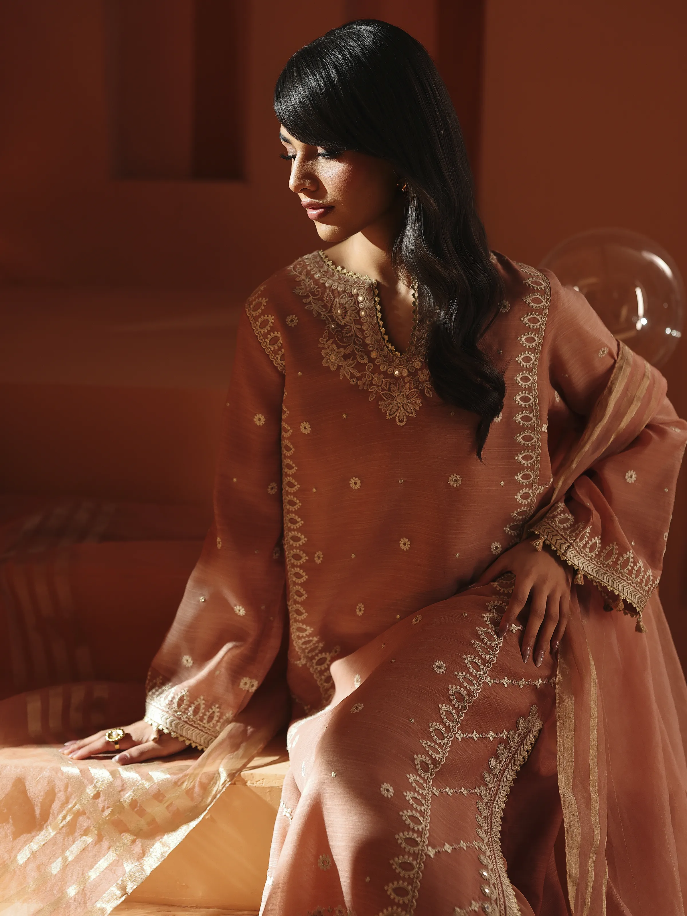Pret Embroidered Chandri Suit - EWTKED6-84109-3P - Image 4