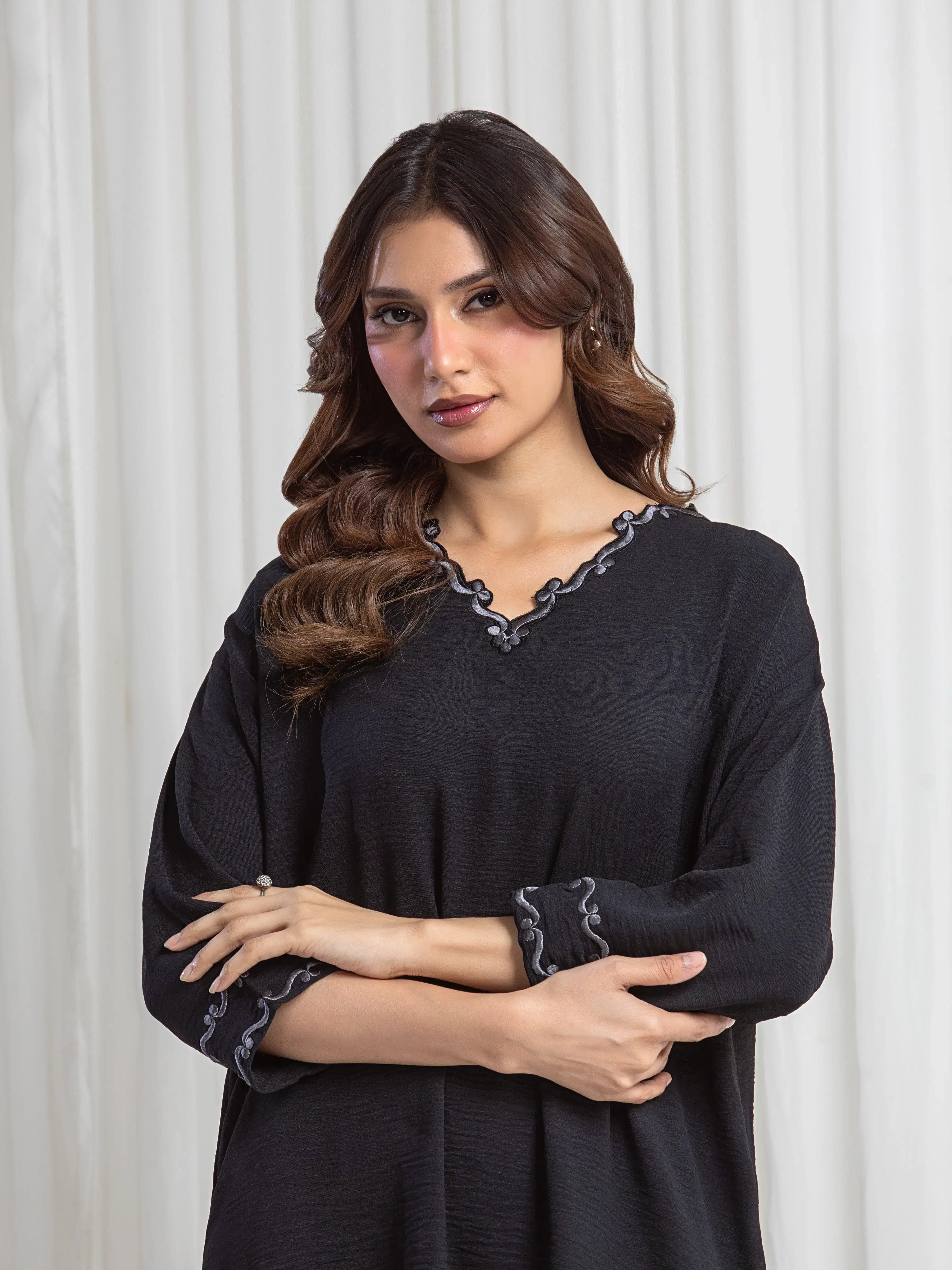 Pret Embroidered Crepe Co-Ord Set - EWTKED6-86235ST - Image 2