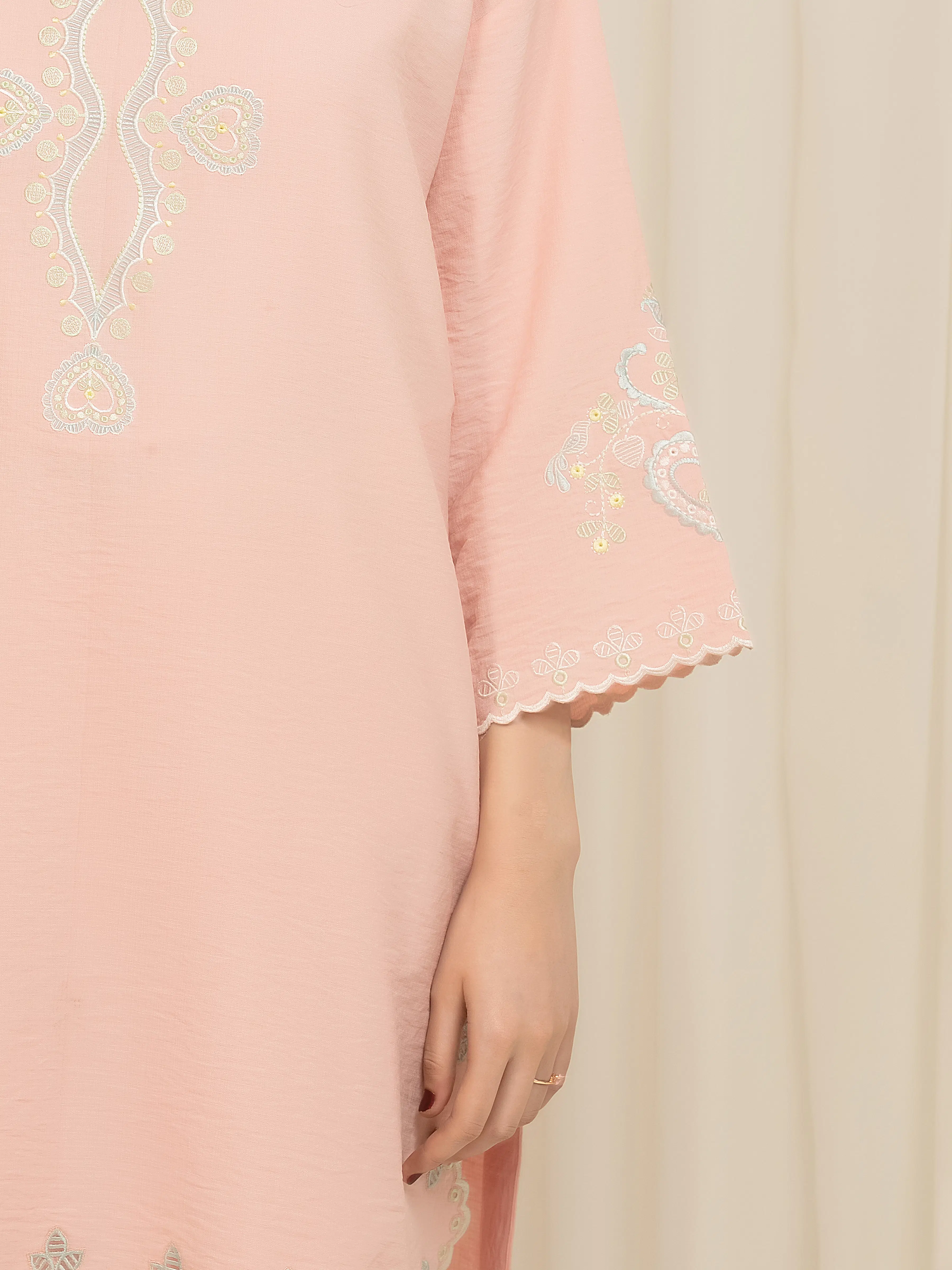 Pret Embroidered Georgette Co-Ord Set - EWTKED6-86161ST - Image 3