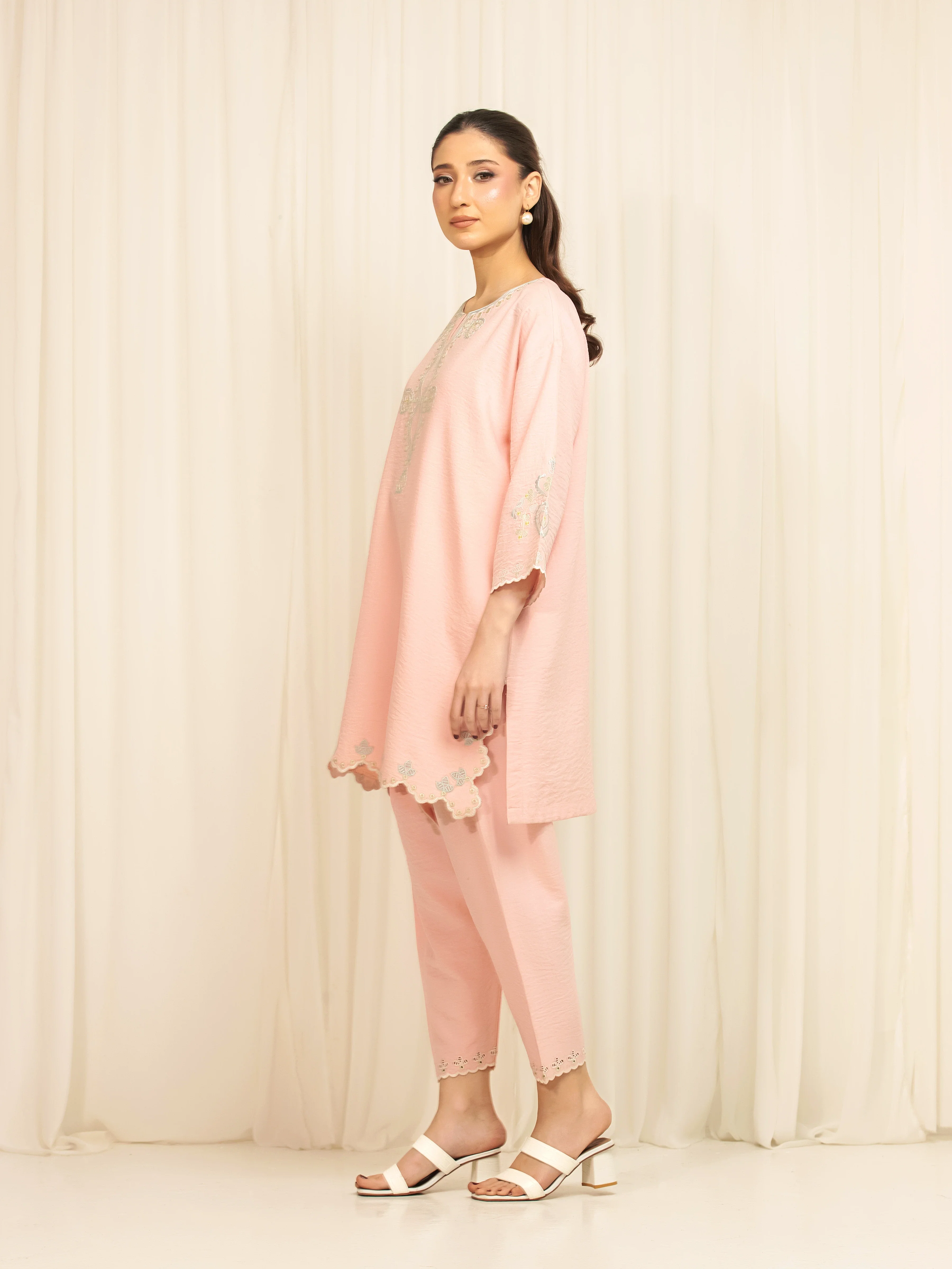 Pret Embroidered Georgette Co-Ord Set - EWTKED6-86161ST - Image 4