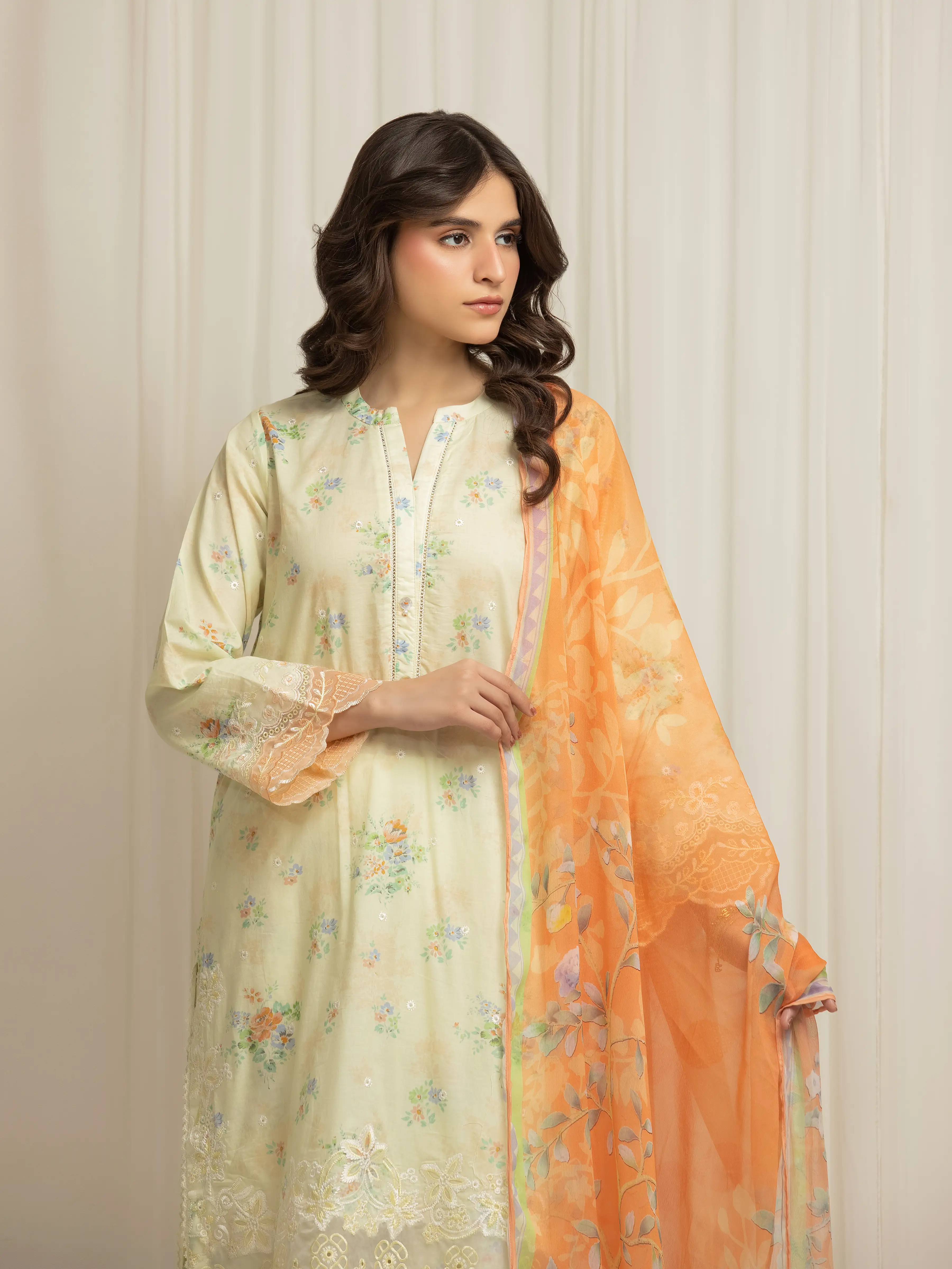 Pret Embroidered Lawn Suit - EWTKE5-82498-3P - Image 2
