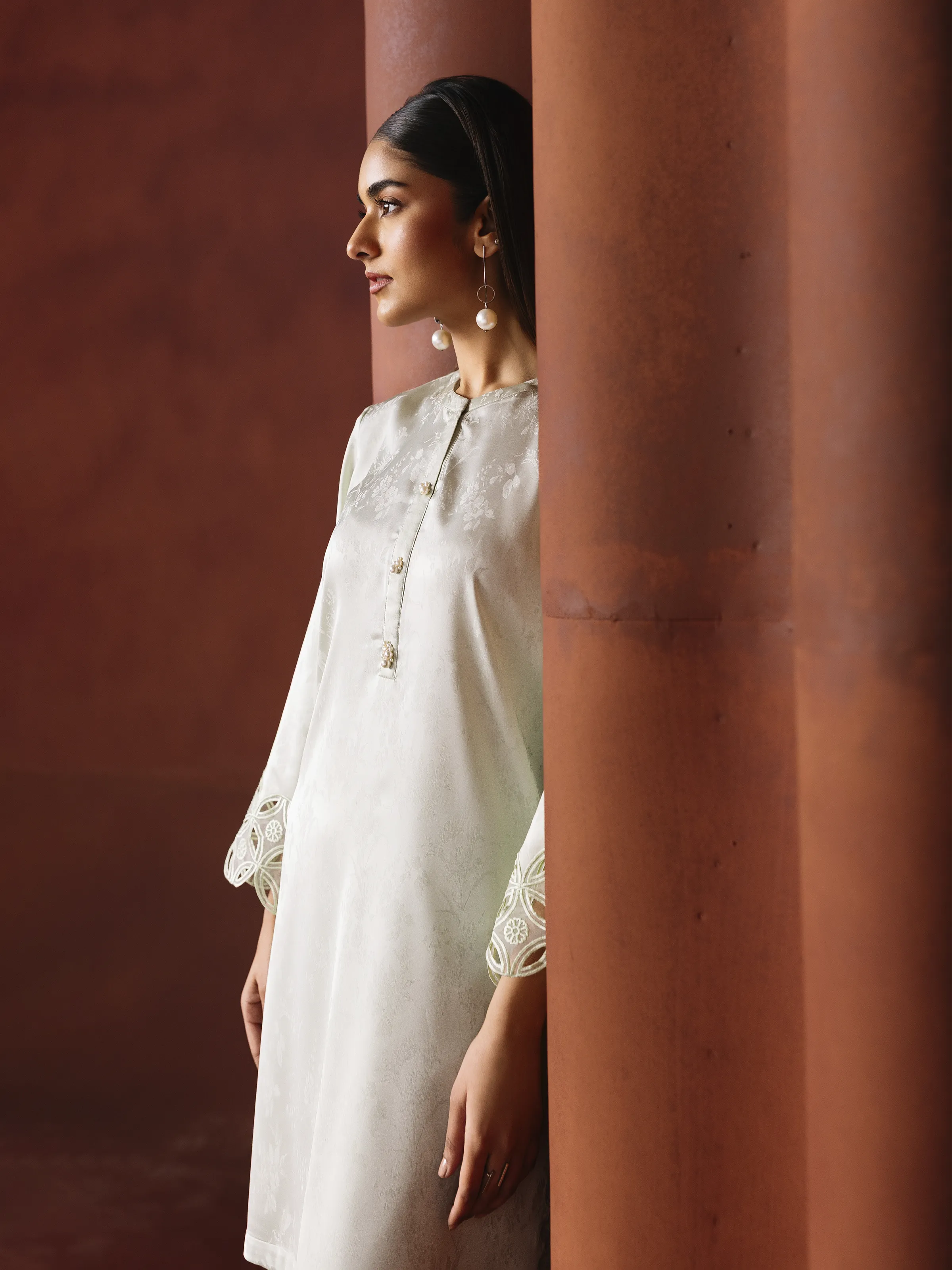 Pret Embroidered Satin Co-Ord Set - EWTKED6-86159ST - Image 6