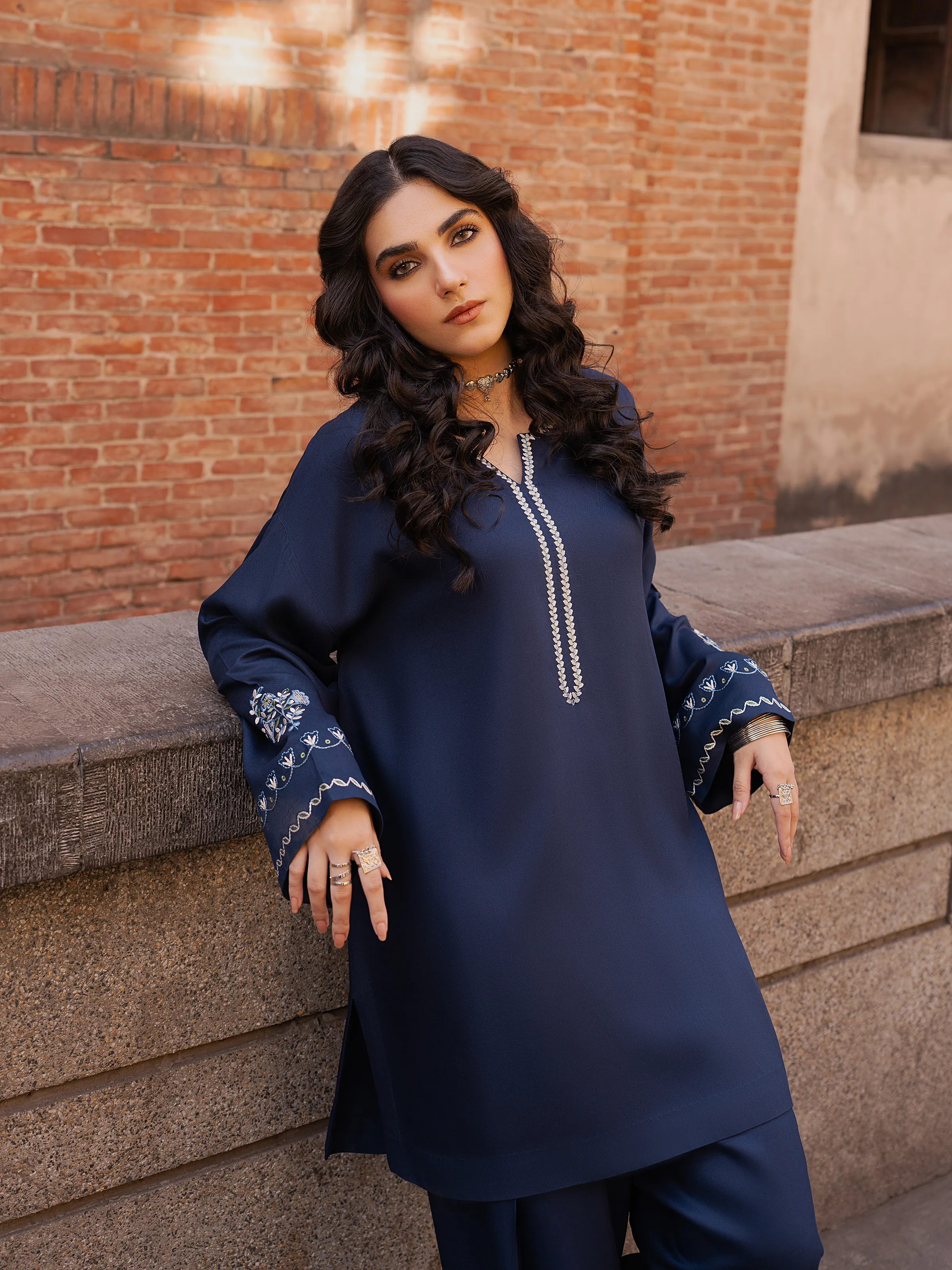 Pret Embroidered Viscose Co-Ord Set - EWTKED5-84050ST - Image 3