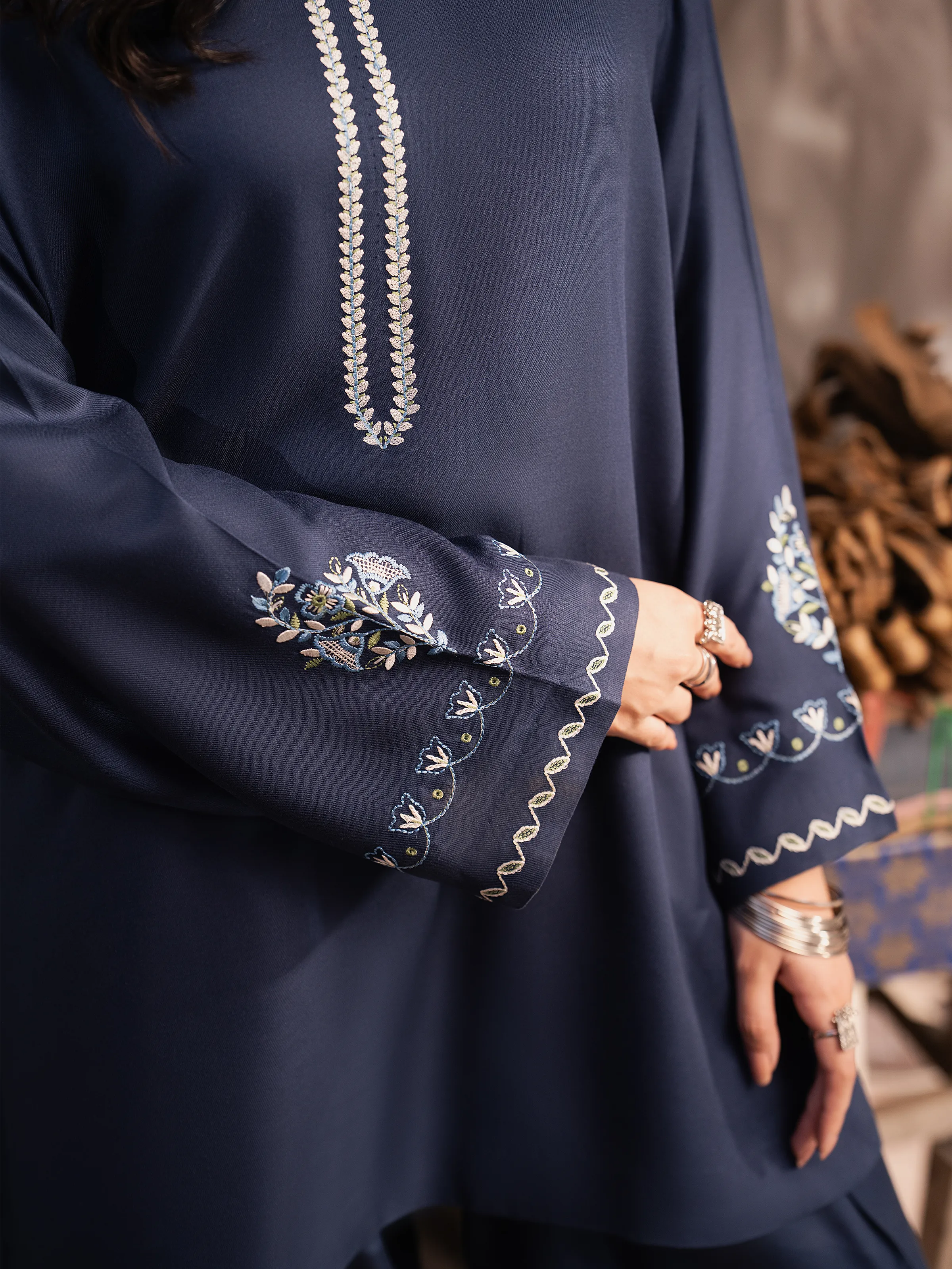 Pret Embroidered Viscose Co-Ord Set - EWTKED5-84050ST - Image 6