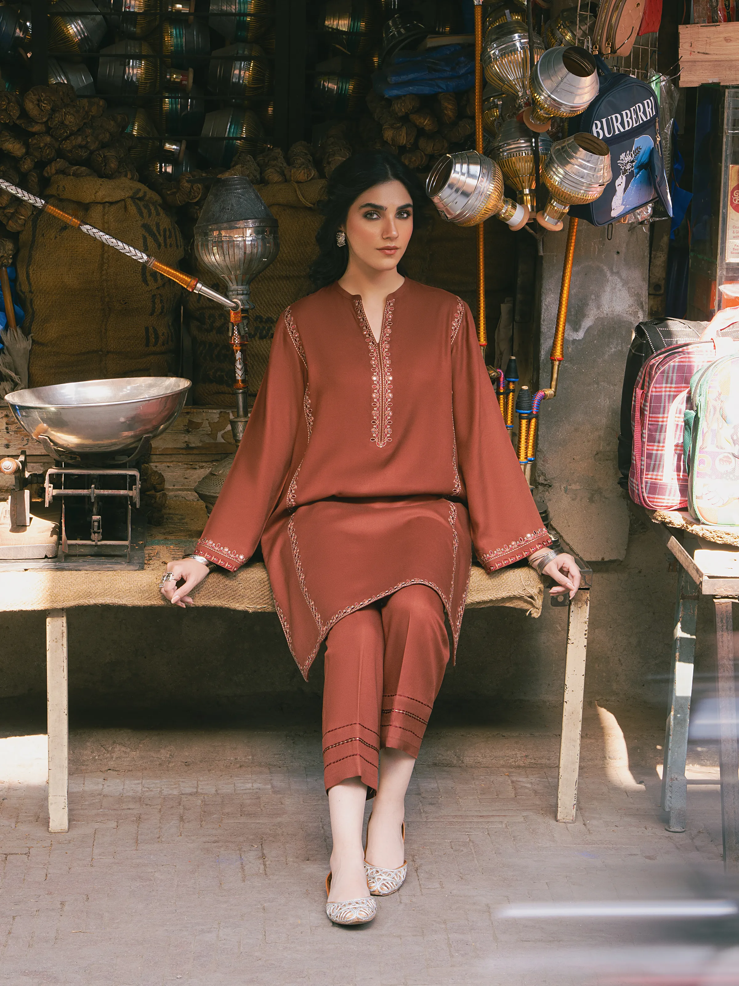 Pret Embroidered Viscose Co-Ord Set - EWTKED5-84052ST - Image 4