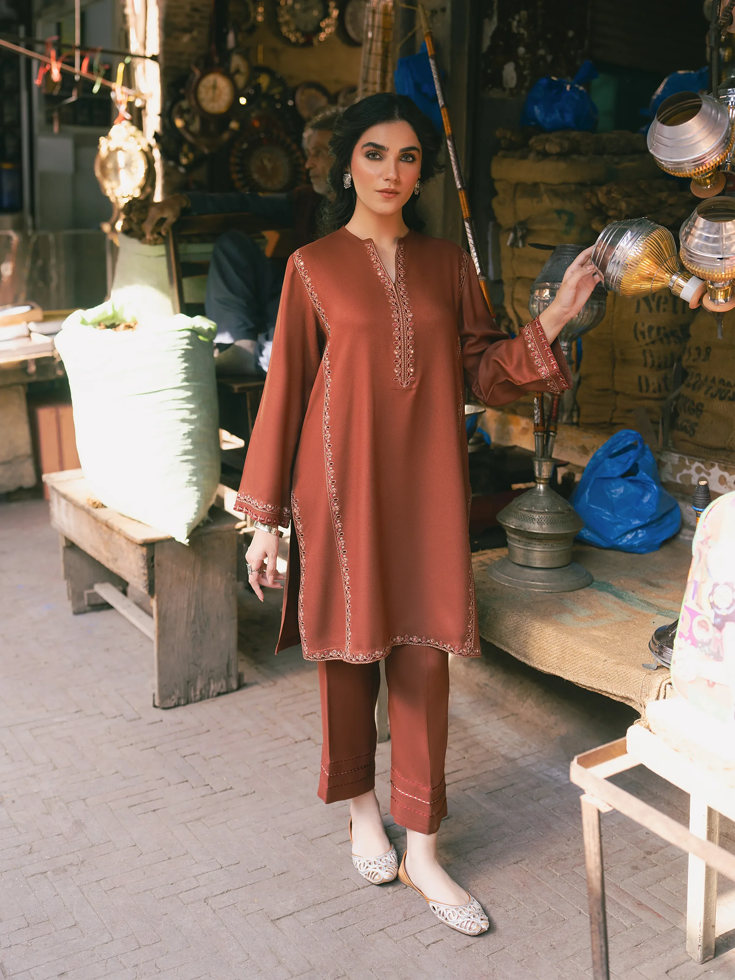 Pret Embroidered Viscose Co-Ord Set - EWTKED5-84052ST - Image 6