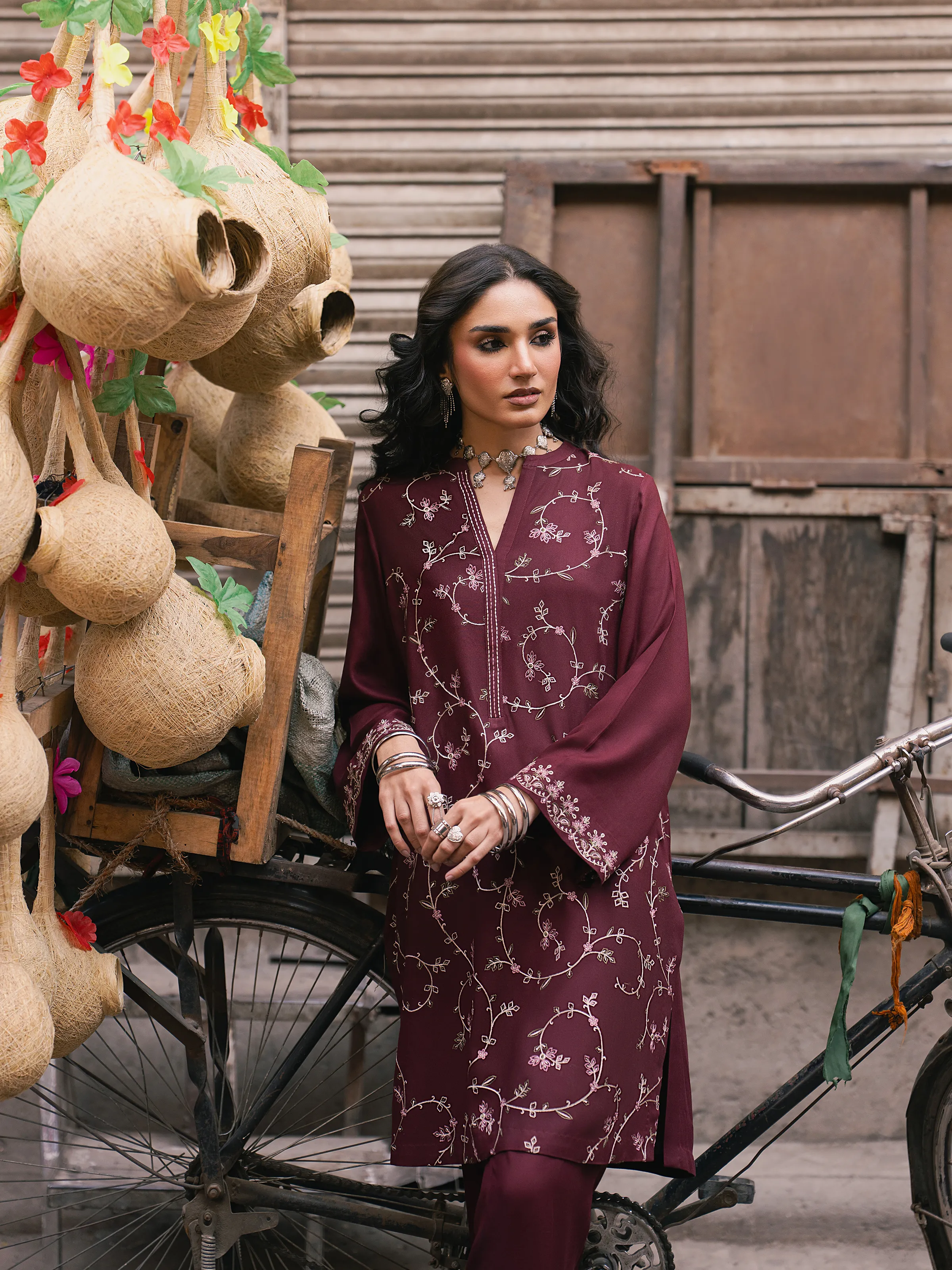 Pret Embroidered Viscose Co-Ord Set - EWTKED5-84056ST - Image 2