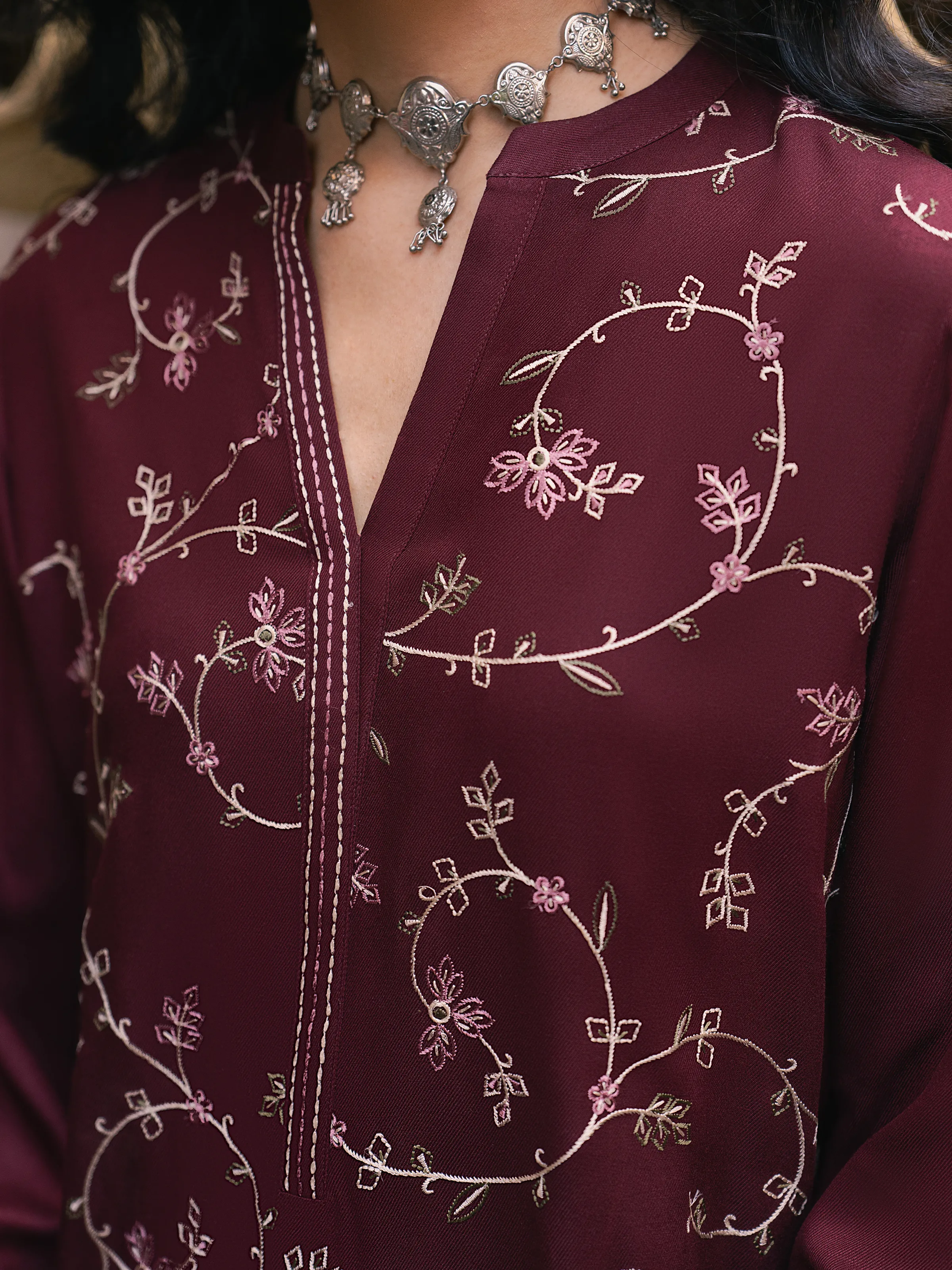 Pret Embroidered Viscose Co-Ord Set - EWTKED5-84056ST - Image 3