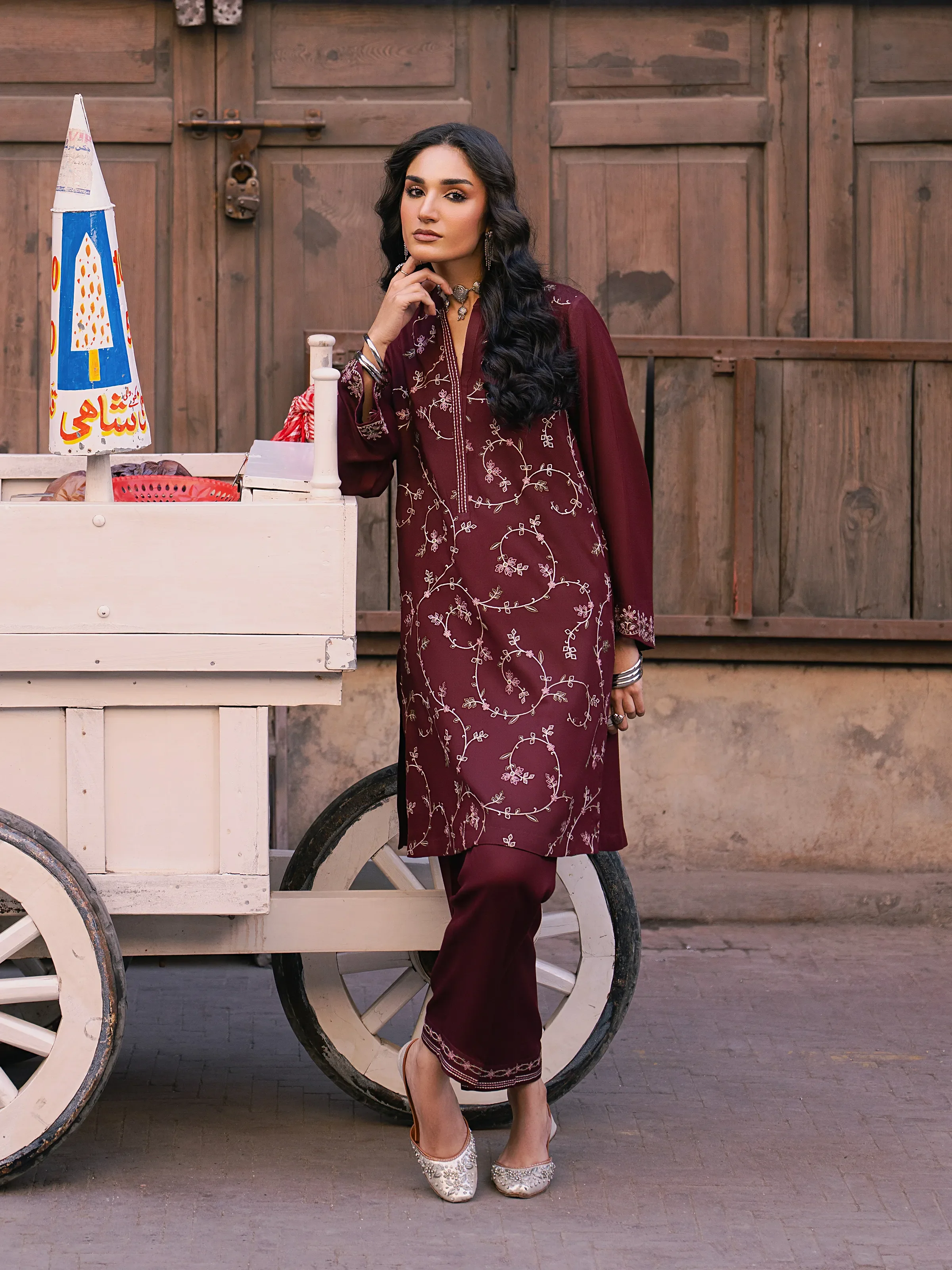 Pret Embroidered Viscose Co-Ord Set - EWTKED5-84056ST - Image 5