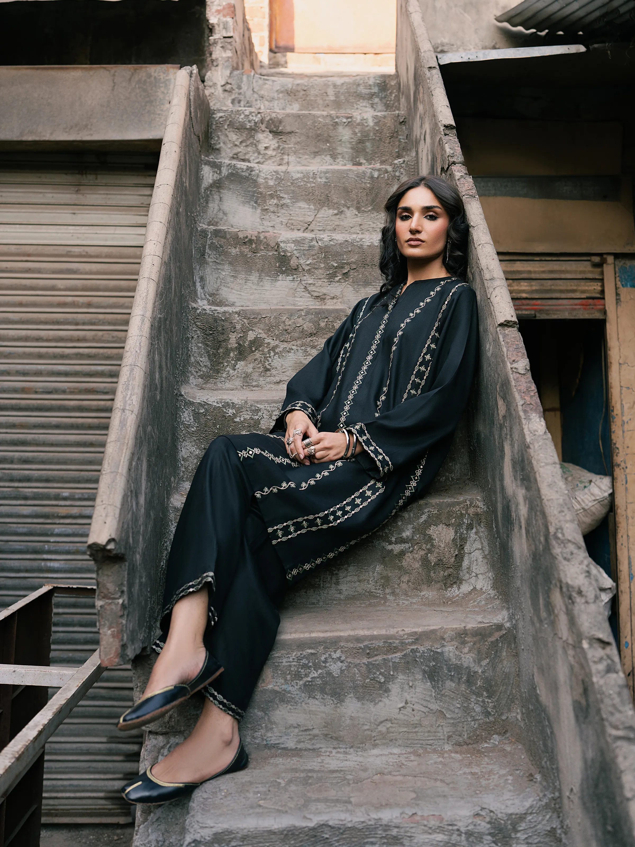 Pret Embroidered Viscose Co-Ord Set - EWTKED5-84057ST - Image 4