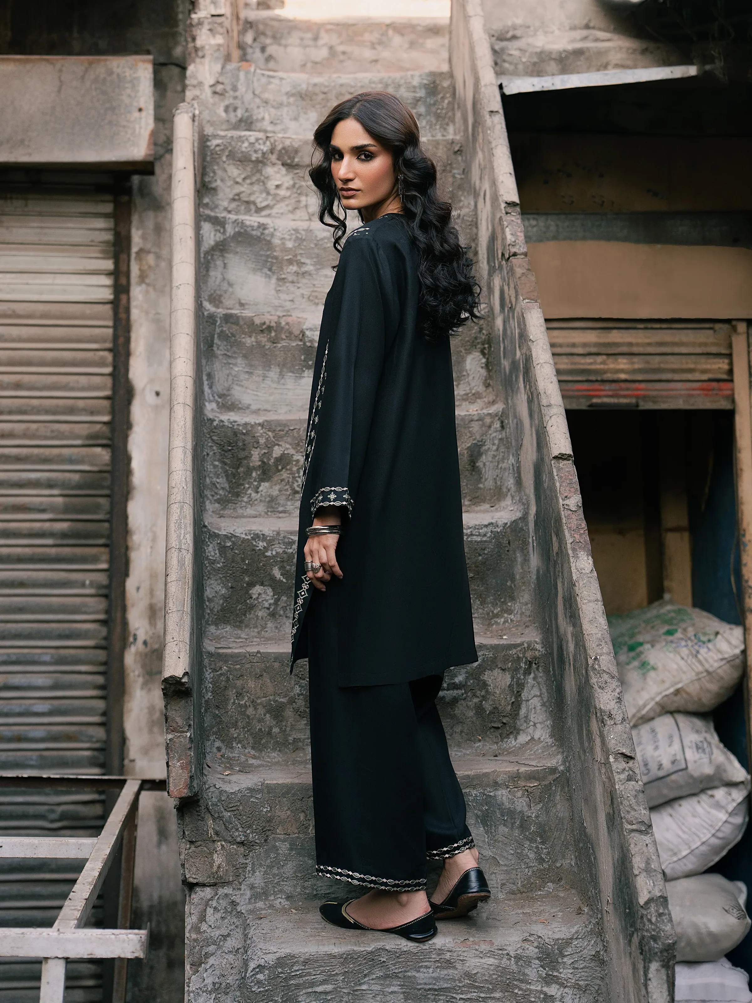 Pret Embroidered Viscose Co-Ord Set - EWTKED5-84057ST - Image 6