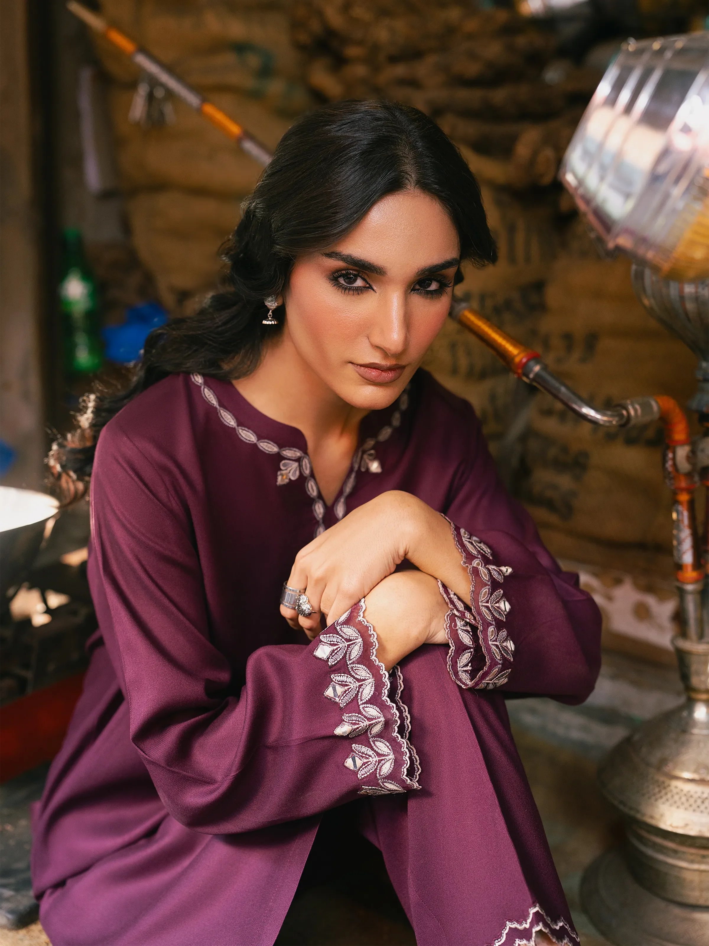 Pret Embroidered Viscose Co-Ord Set - EWTKED5-84059ST - Image 4