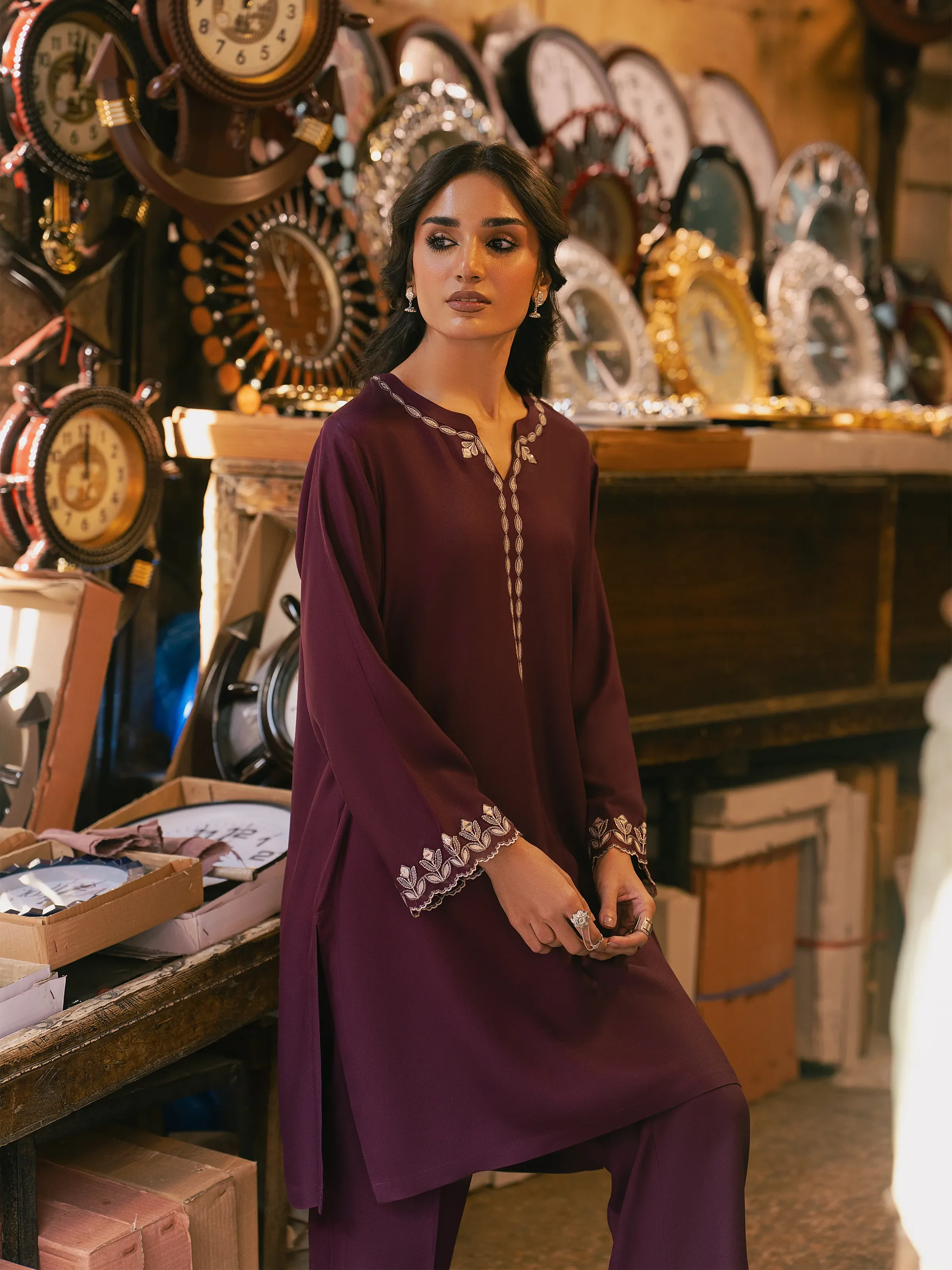 Pret Embroidered Viscose Co-Ord Set - EWTKED5-84059ST - Image 5