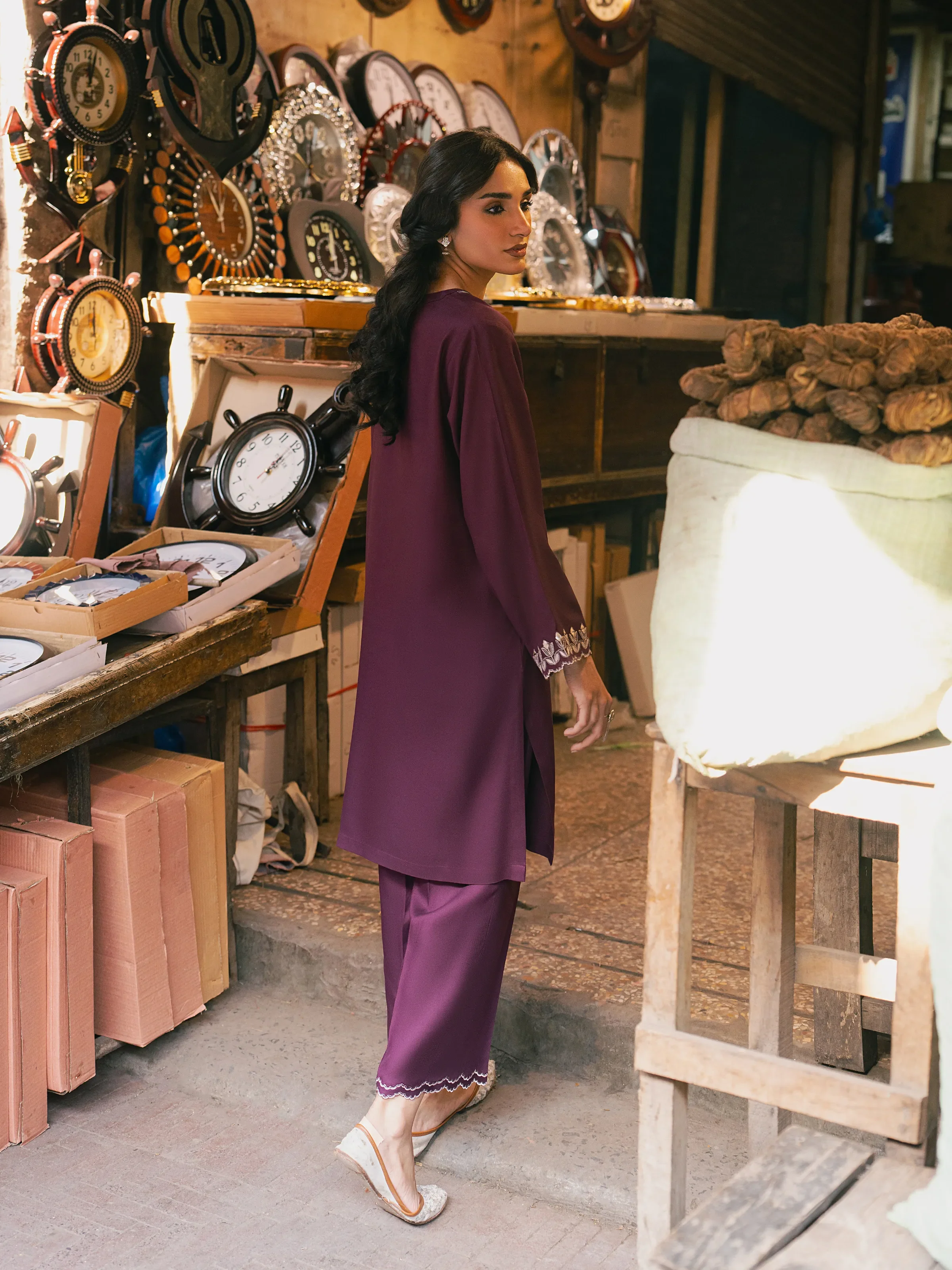 Pret Embroidered Viscose Co-Ord Set - EWTKED5-84059ST - Image 6