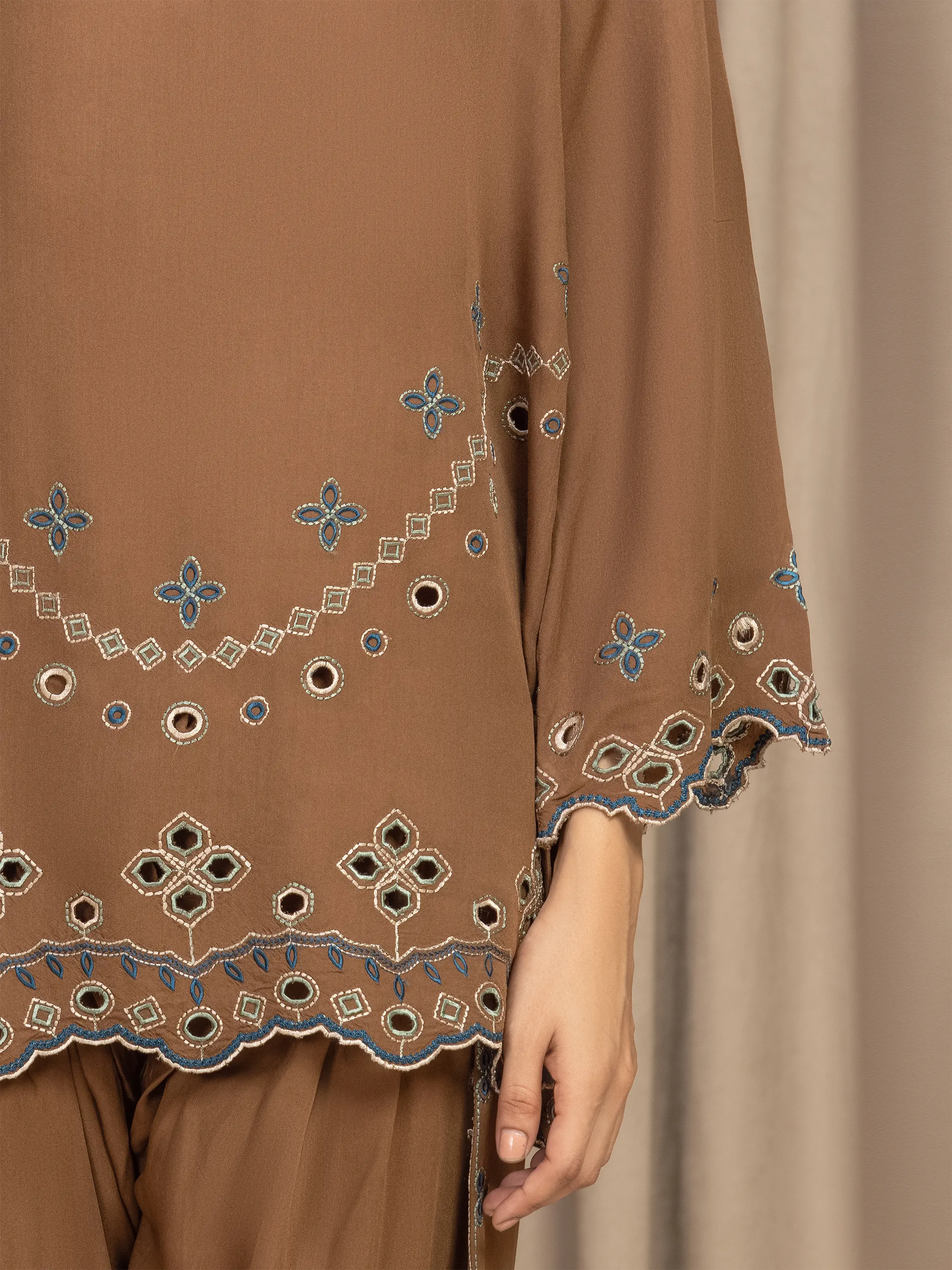 Pret Embroidered Viscose Co-Ord Set - EWTKED5-84061ST - Image 3