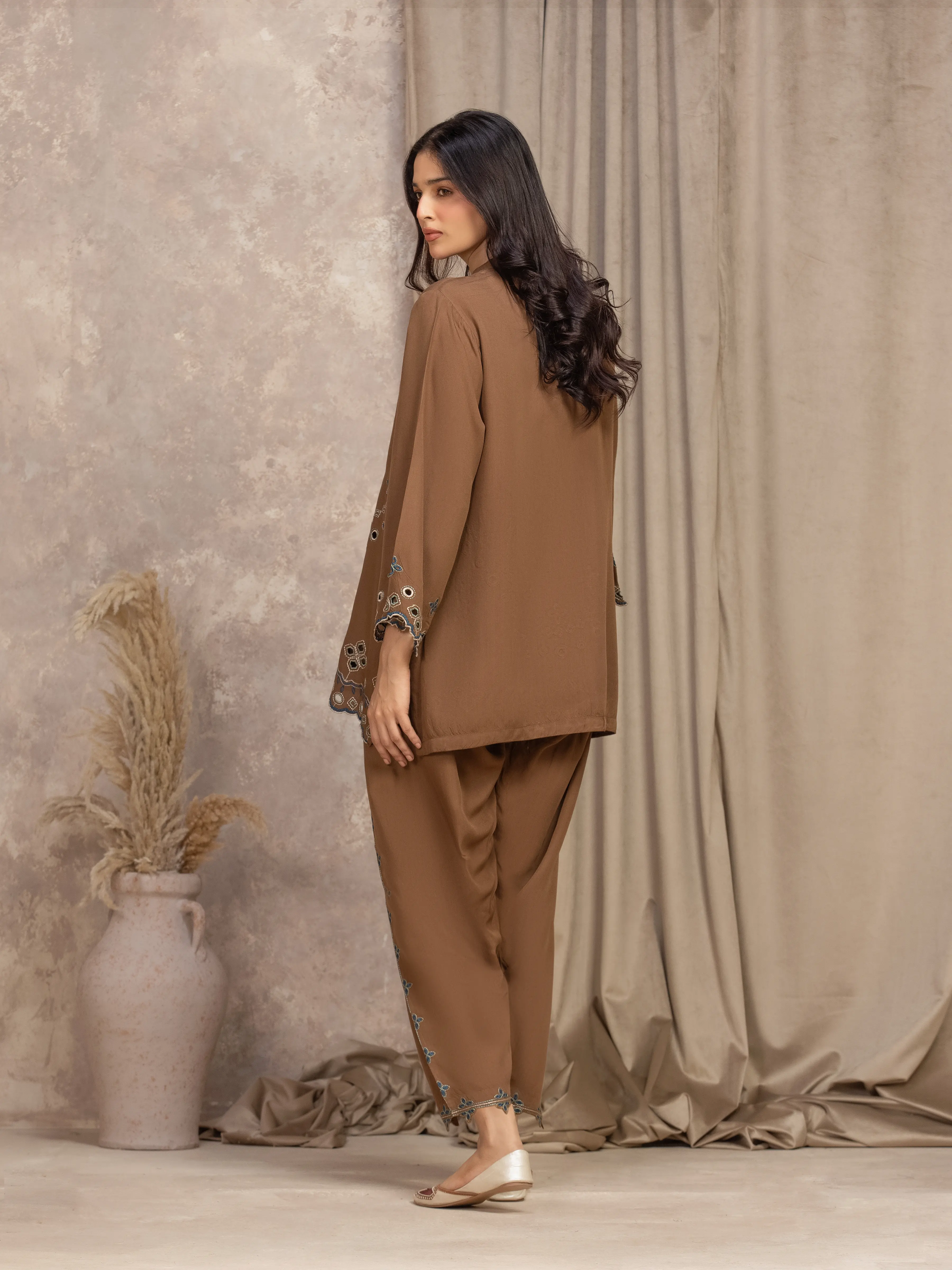 Pret Embroidered Viscose Co-Ord Set - EWTKED5-84061ST - Image 5