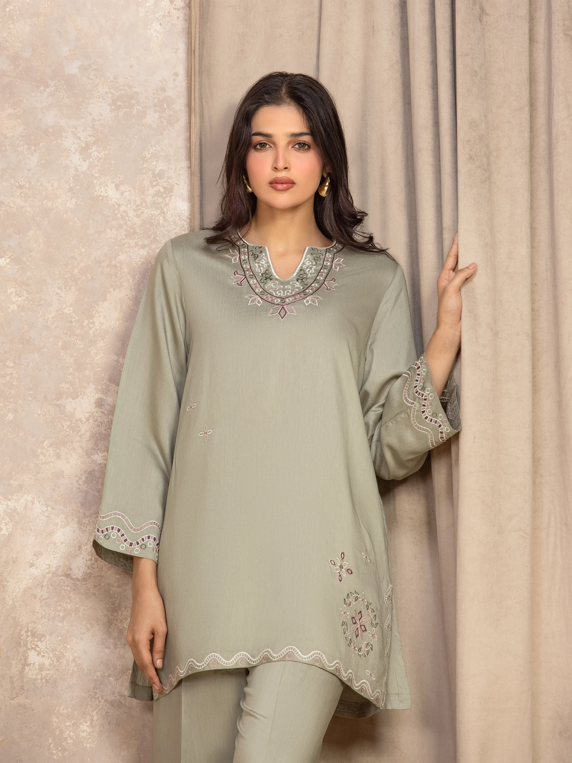 Pret Embroidered Viscose Co-Ord Set - EWTKED5-84064ST - Image 2