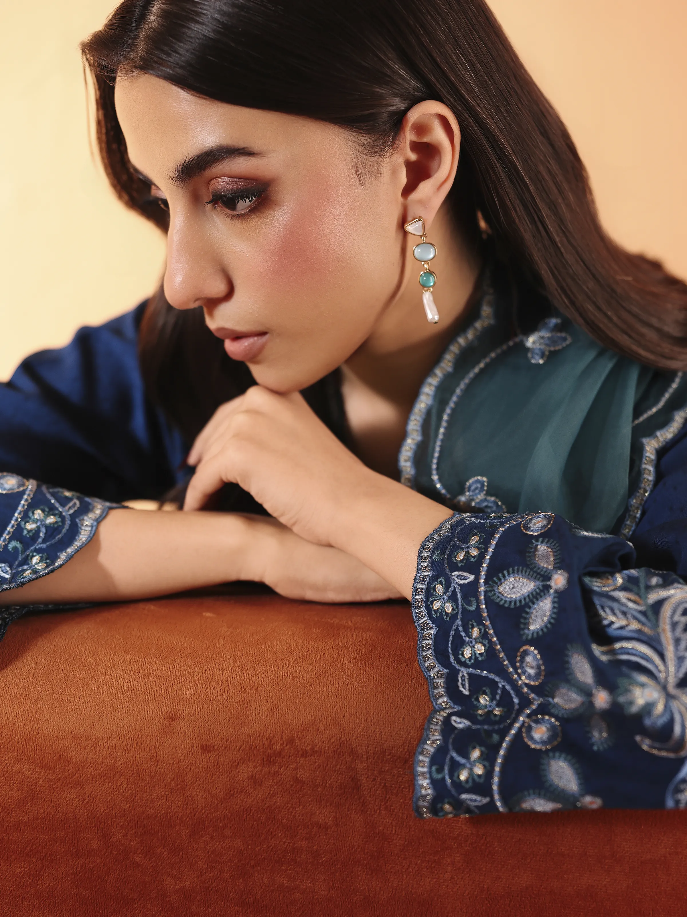 Pret Embroidered Viscose Suit - EWTKED6-84084-3P - Image 5