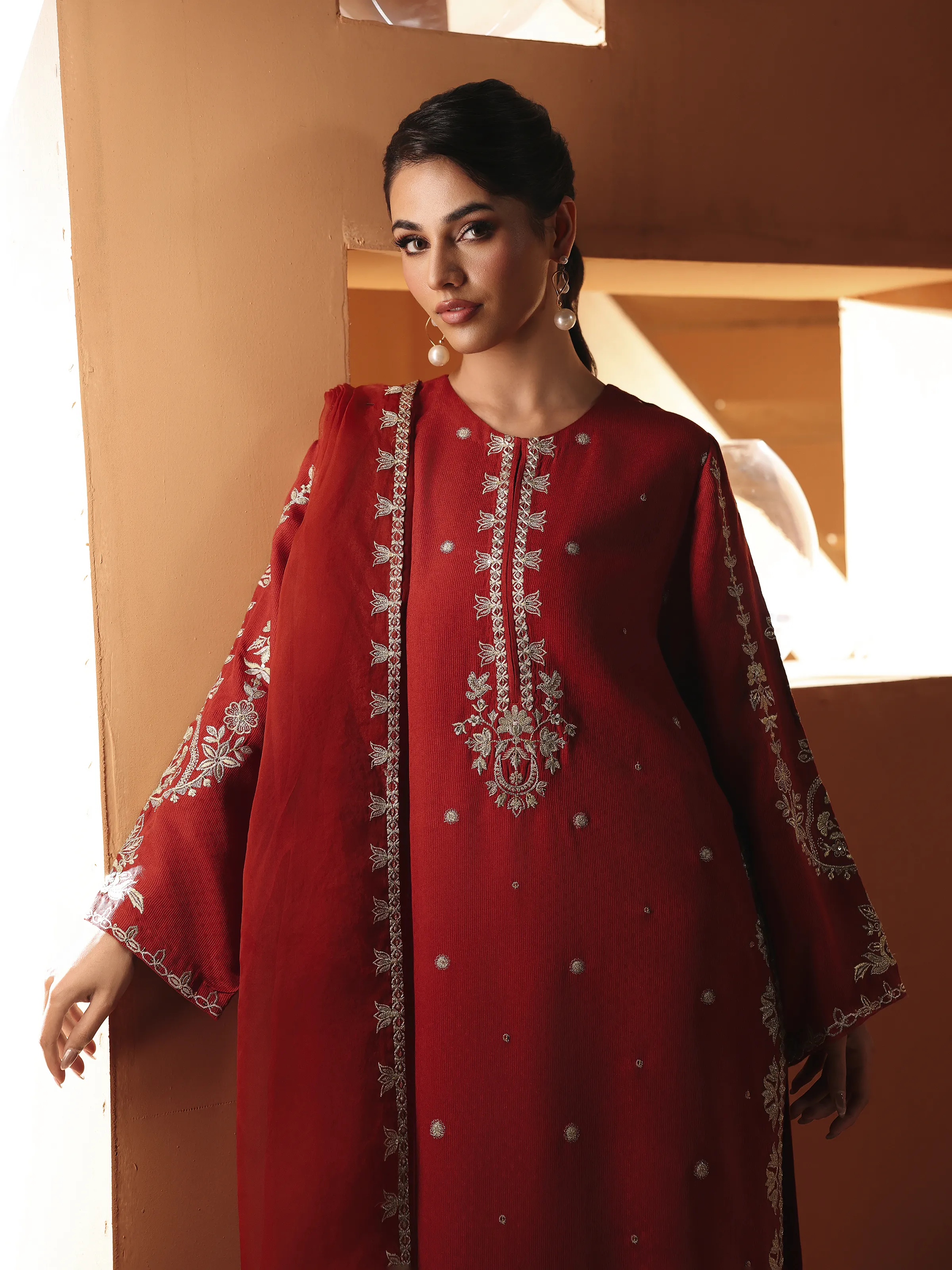 Pret Embroidered Viscose Suit - EWTKED6-84119-3P - Image 2