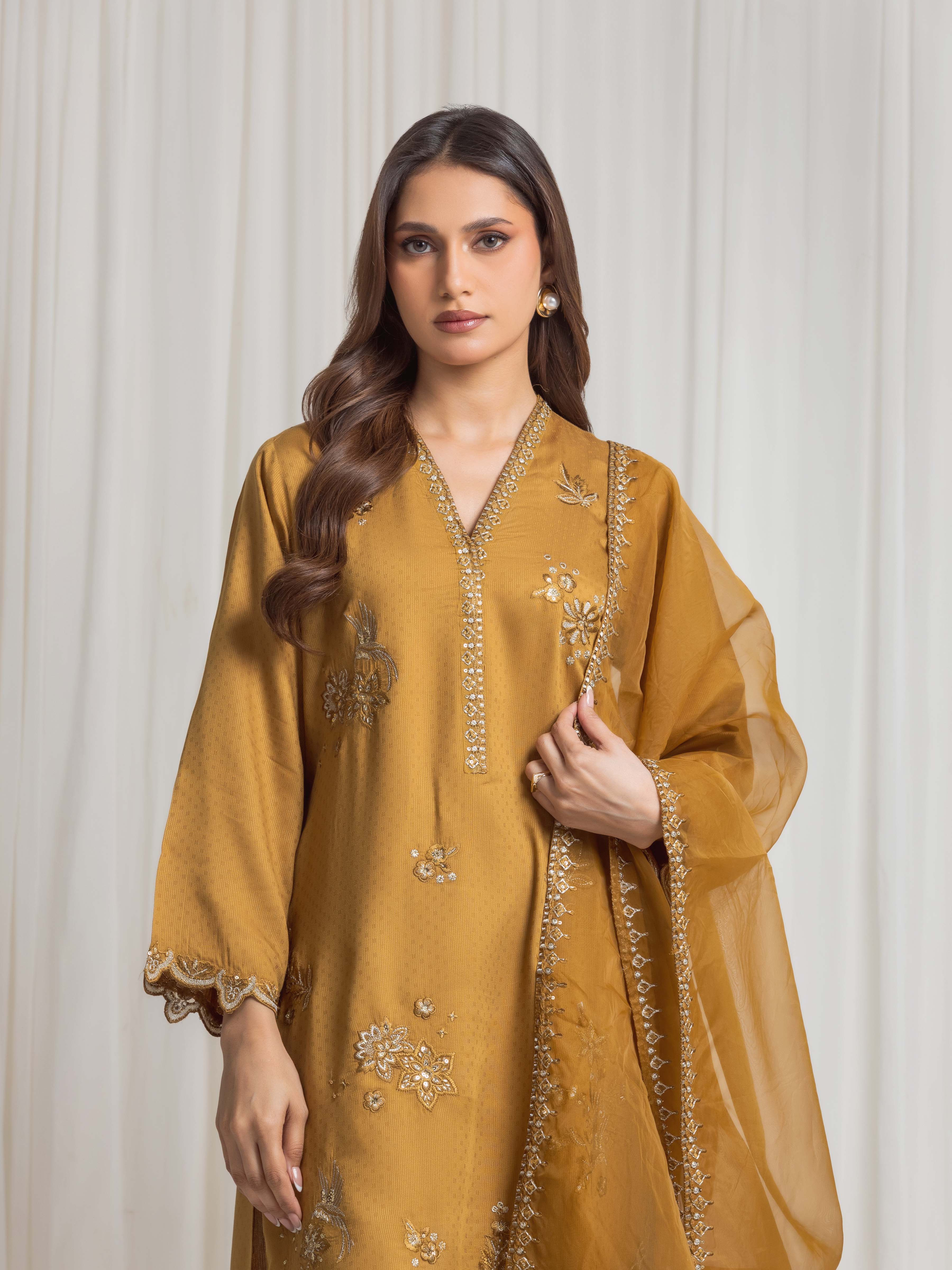 Pret Embroidered Viscose Suit - EWTKED6-84122-3P - Image 2