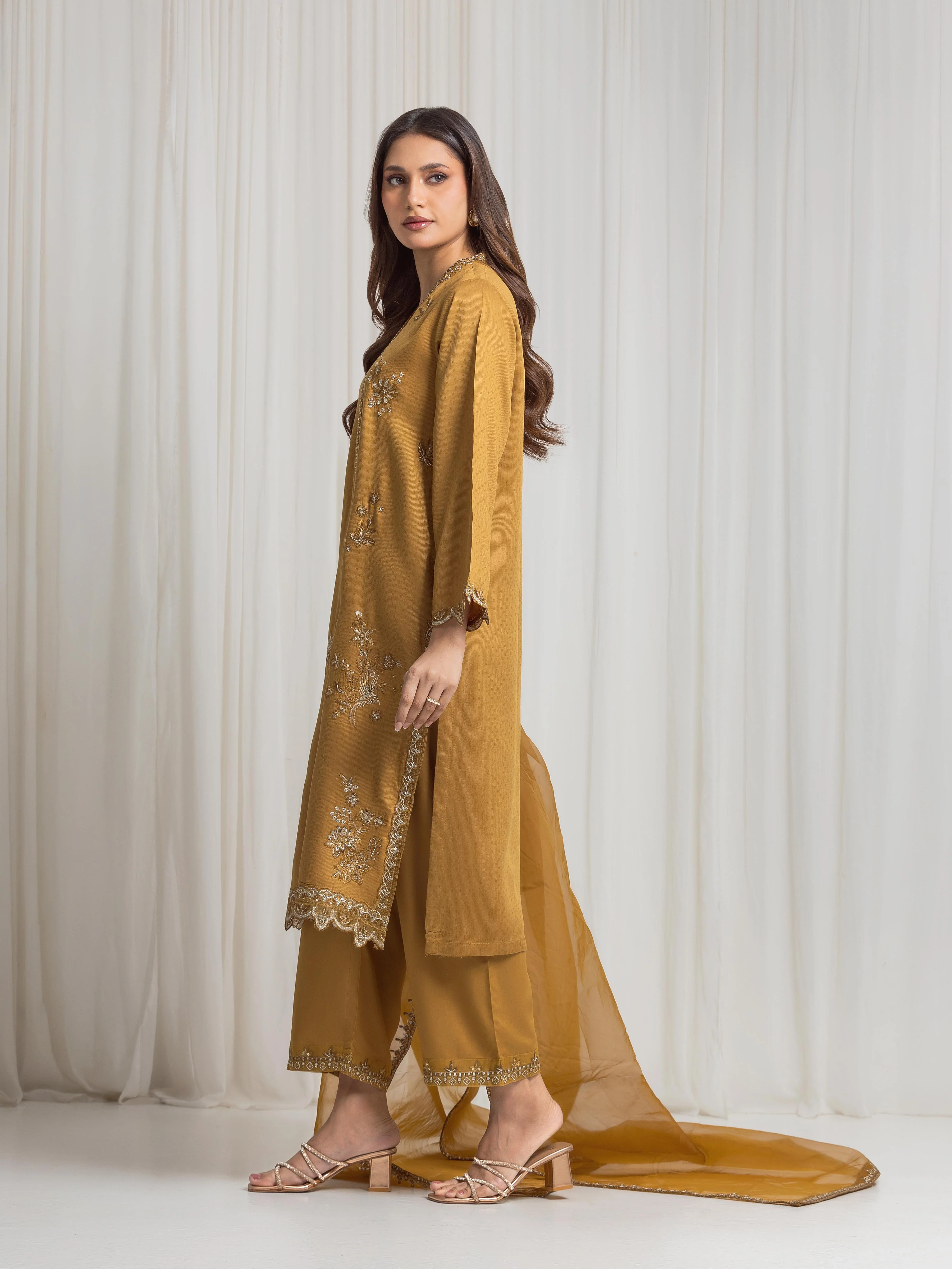Pret Embroidered Viscose Suit - EWTKED6-84122-3P - Image 6