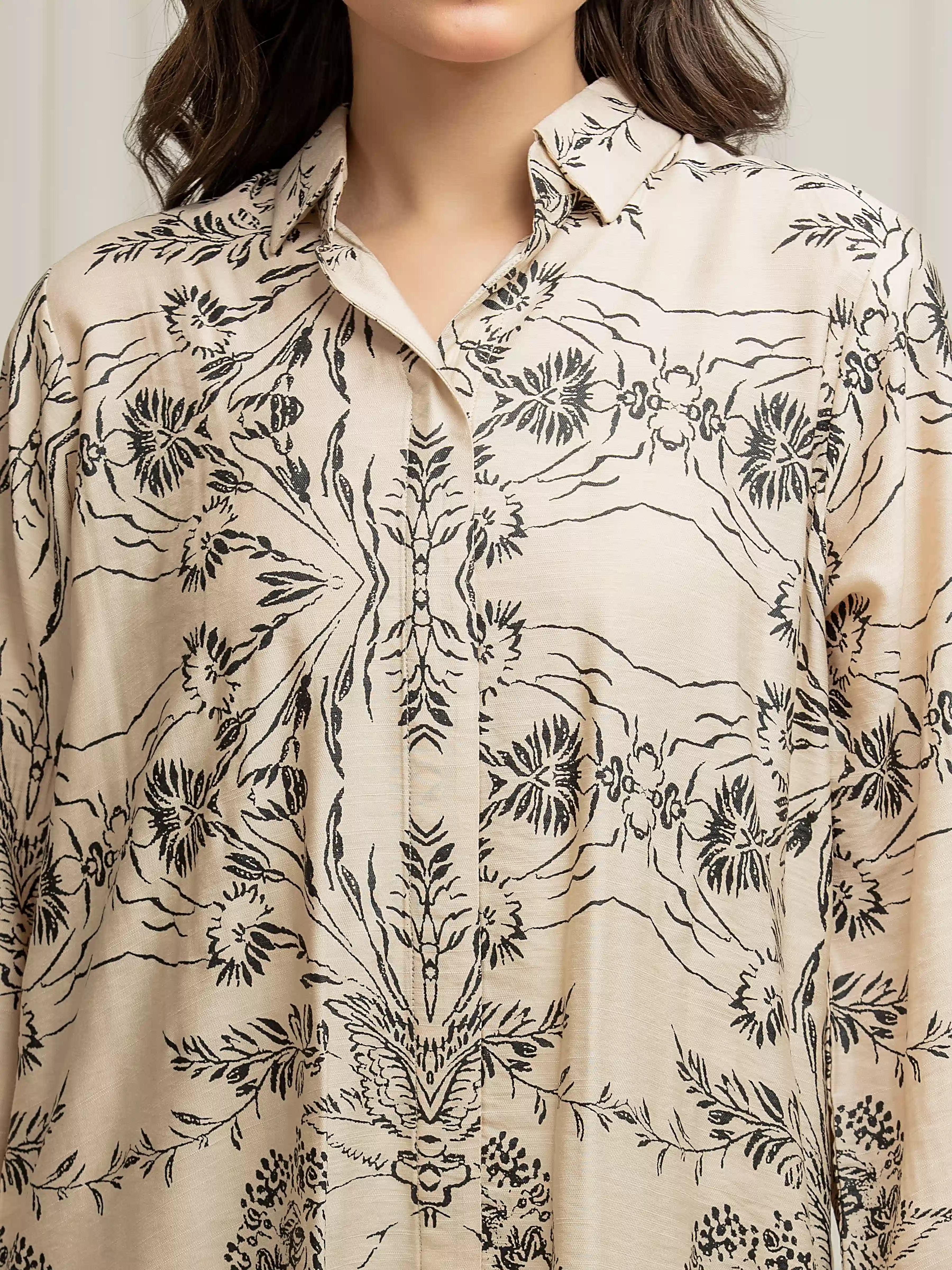 Pret Printed Linen Co-Ord Set - EWTKP6-86140ST - Image 4