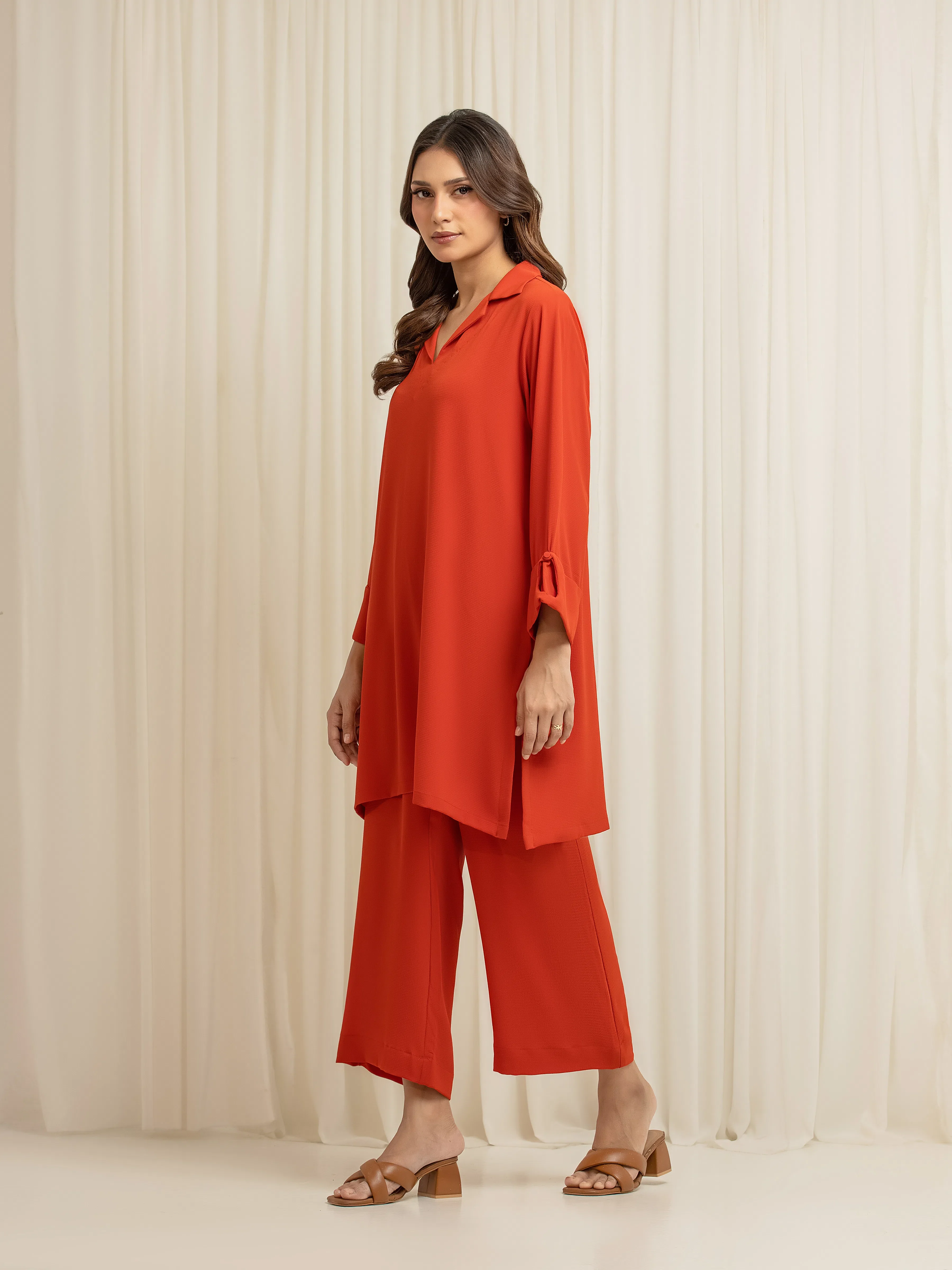 Pret Solid Chiffon Co-Ord Set - EWTKS6-86104ST - Image 4