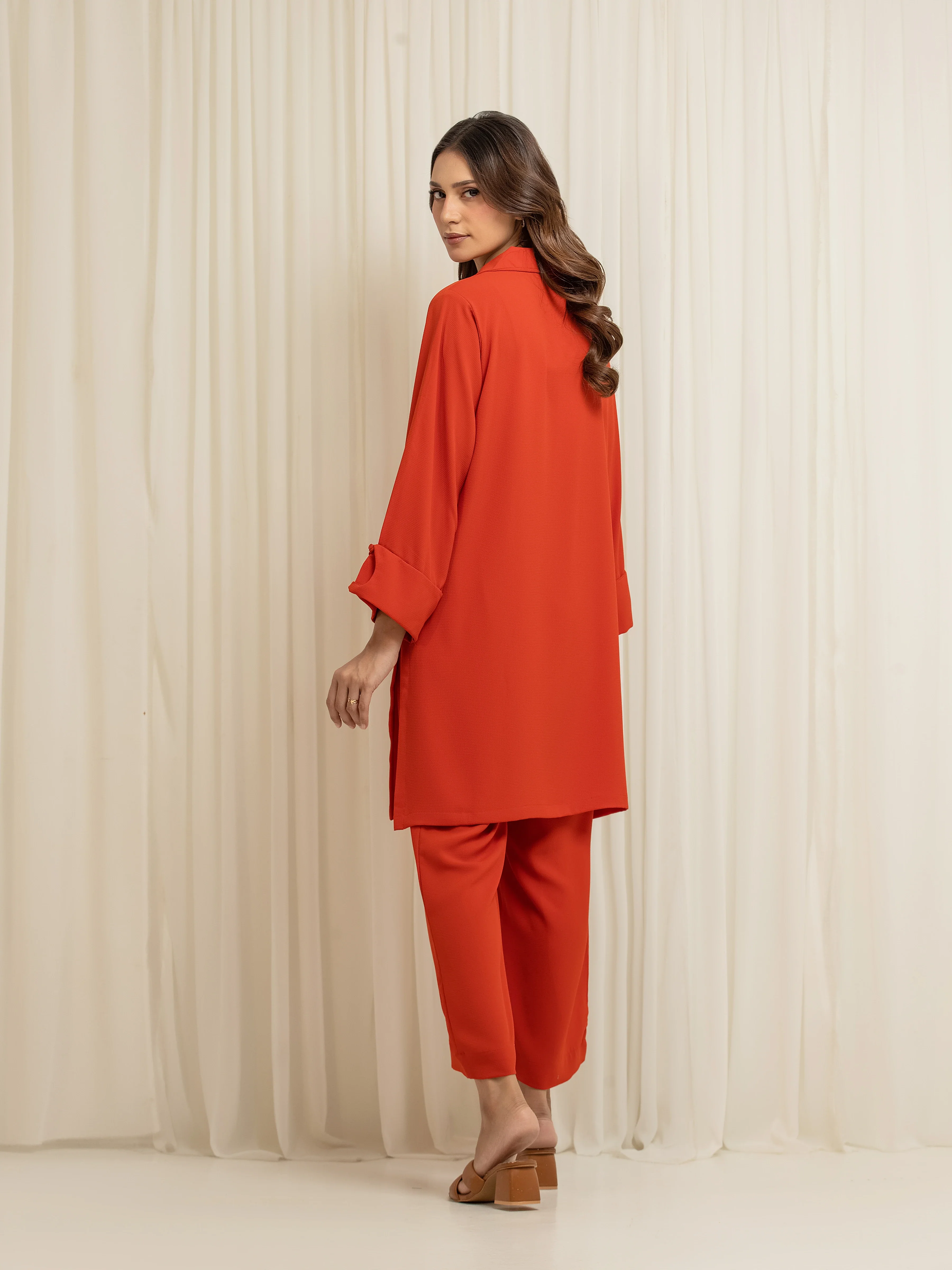 Pret Solid Chiffon Co-Ord Set - EWTKS6-86104ST - Image 5