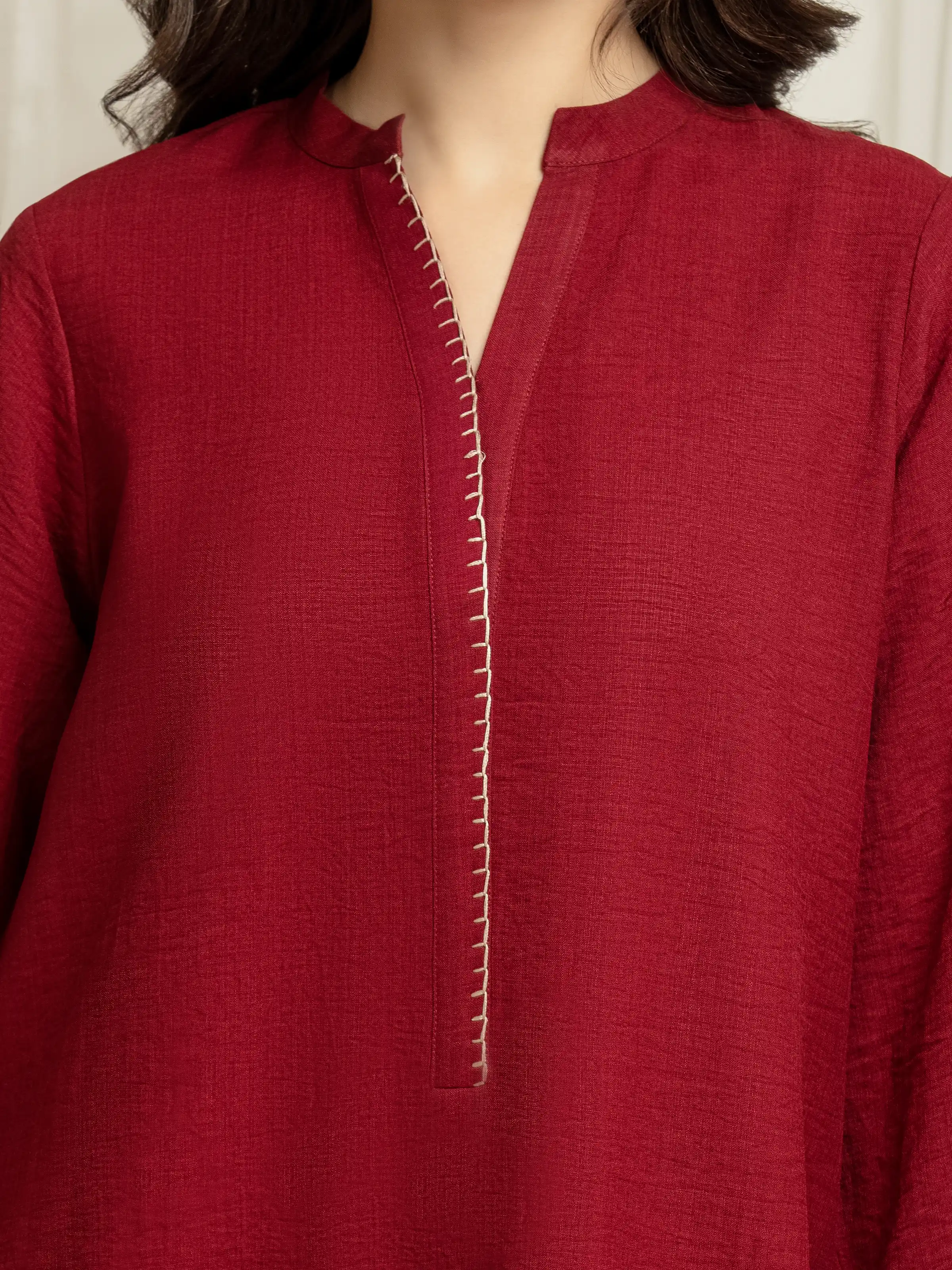 Pret Solid Georgette Shirt Trouser - EWTKS6-86164ST - Image 3