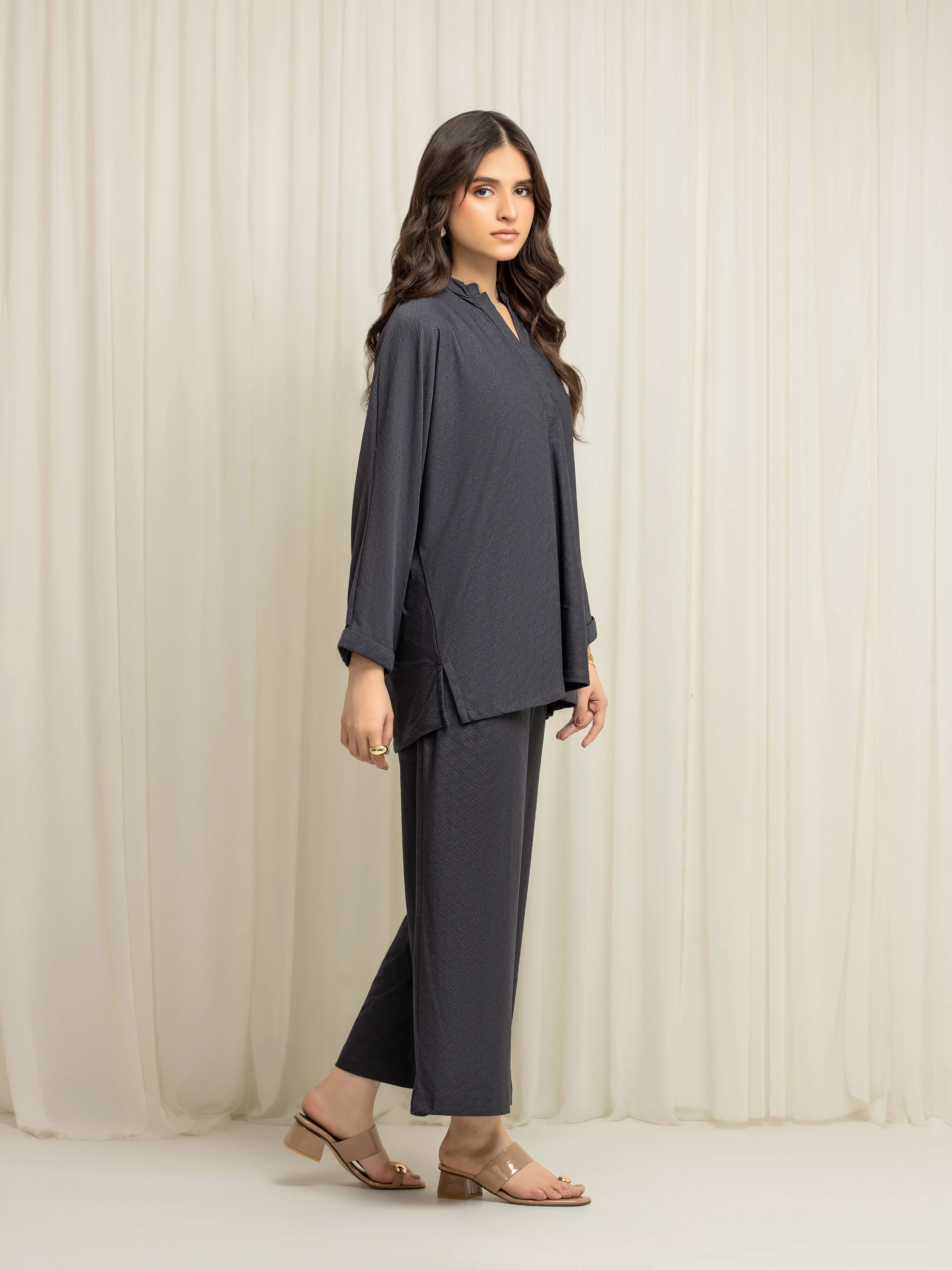Pret Solid Jacquard Co-Ord Set - EWTKS5-84111ST - Image 5
