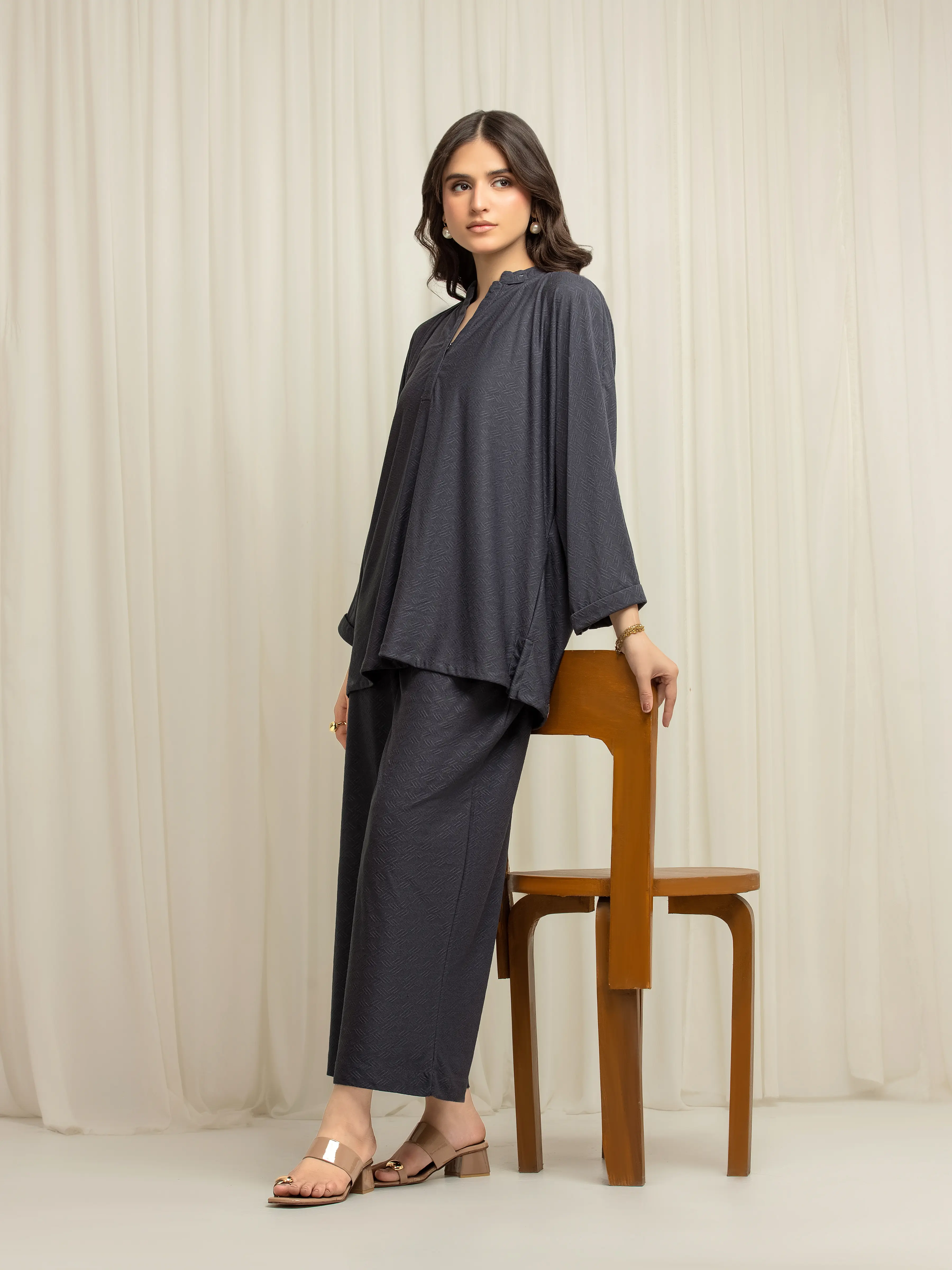 Pret Solid Jacquard Co-Ord Set - EWTKS5-84111ST - Image 7