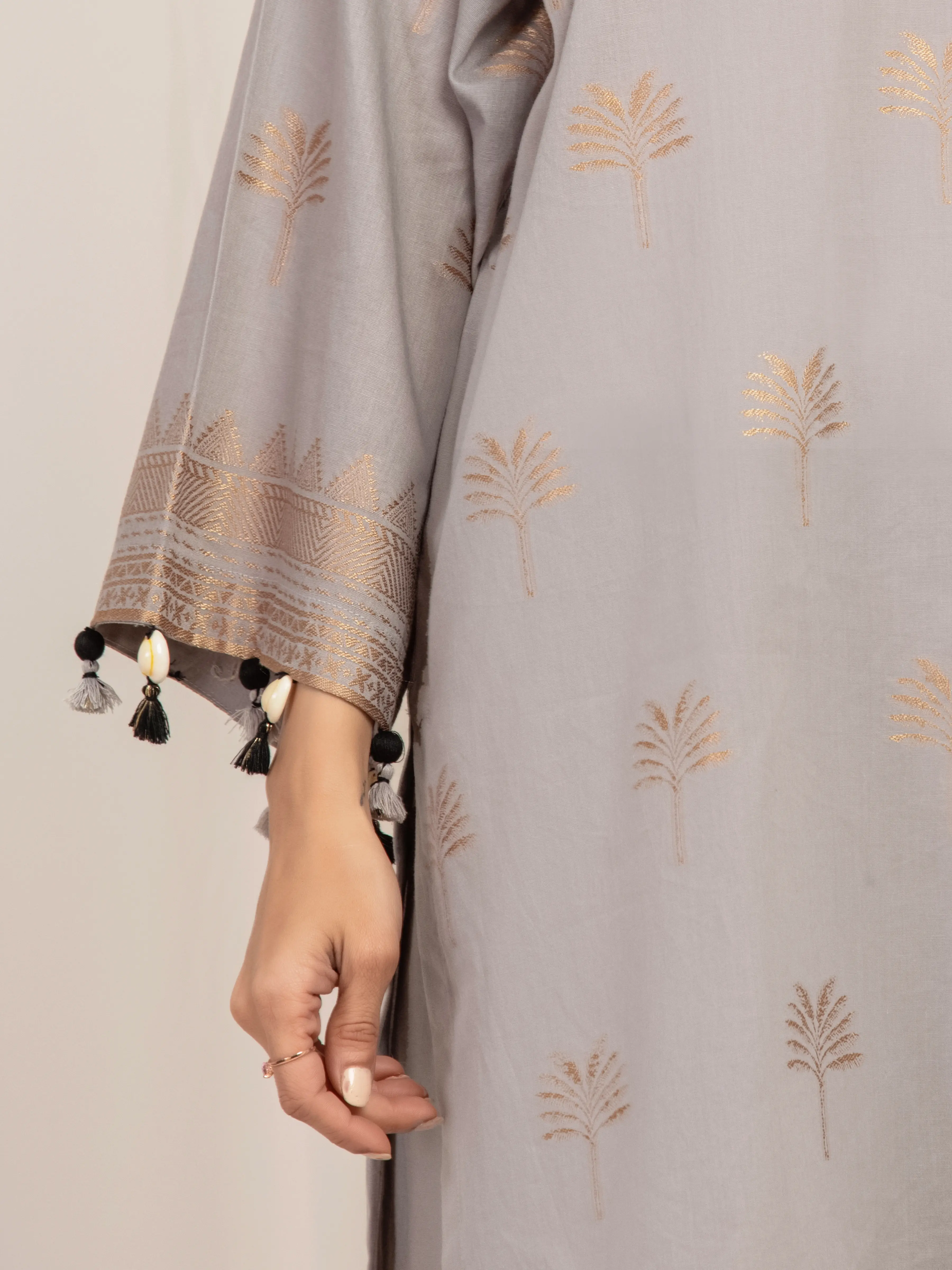 Pret Solid Jacquard Suit - EWTKS5-82417-3P - Image 4