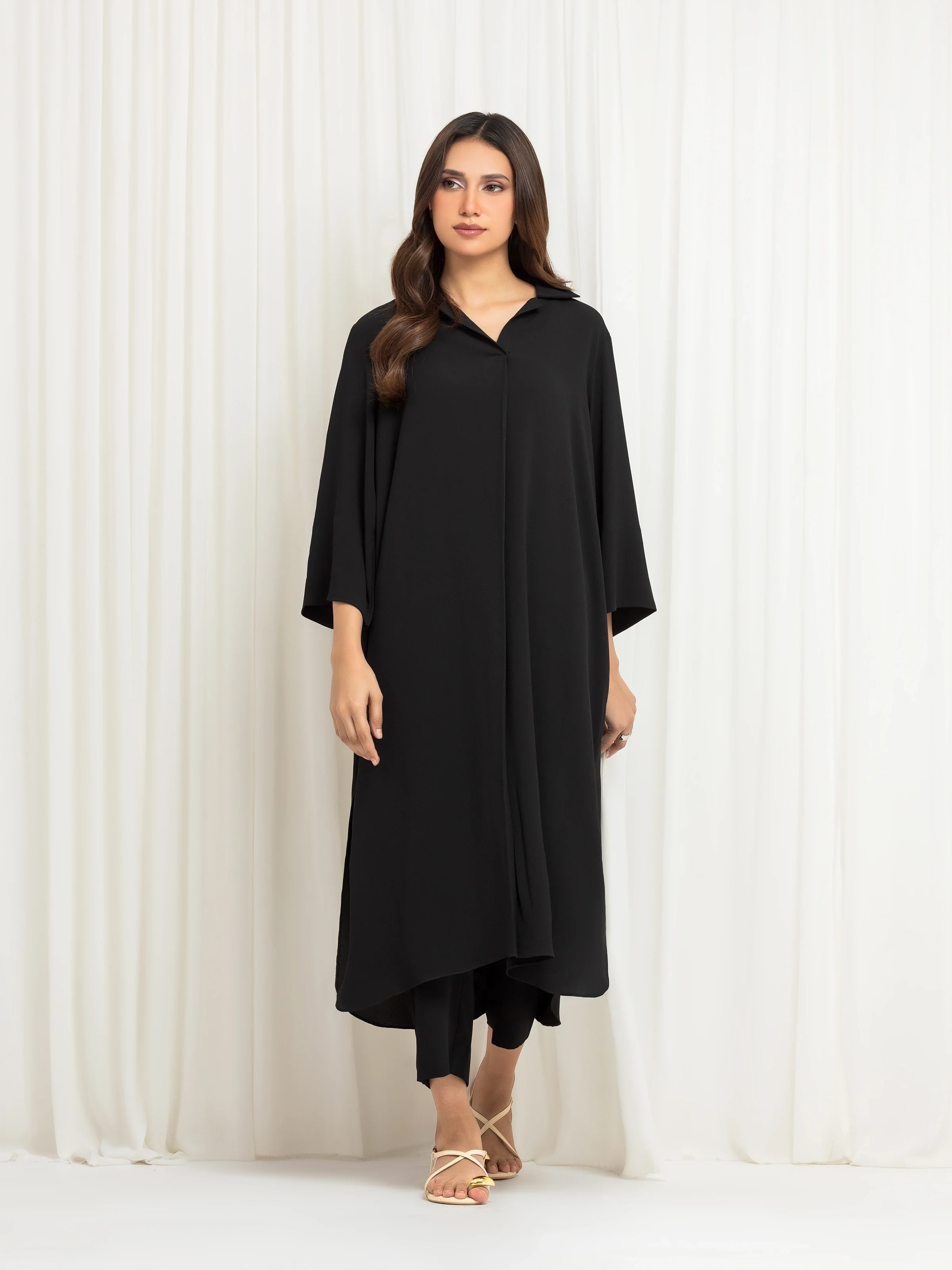 Pret Solid Crepe Chiffon Co-Ord Set - EWTKS6-86102ST