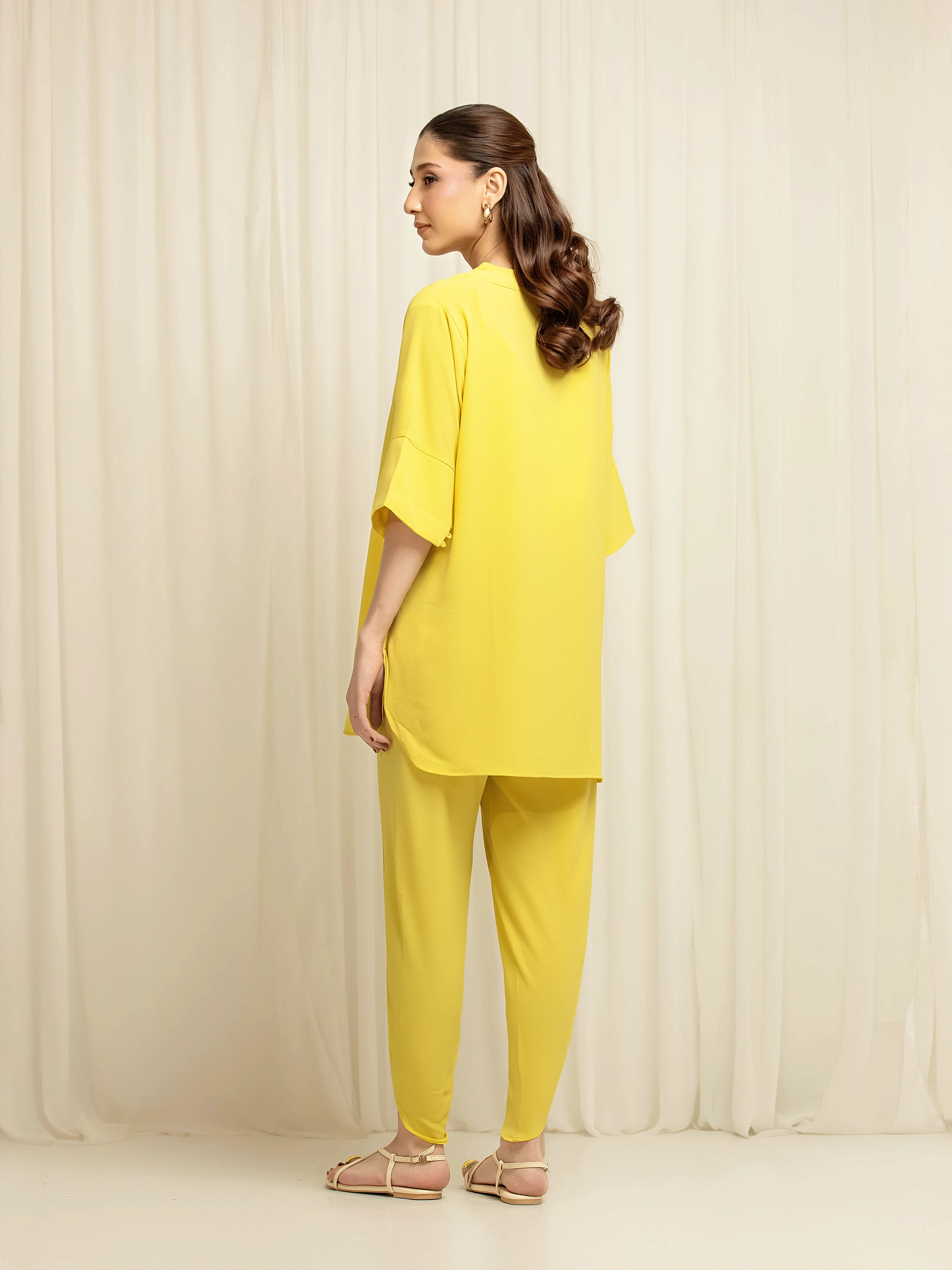 Pret Solid Crepe Chiffon Co-Ord Set - EWTKS6-86105ST - Image 6